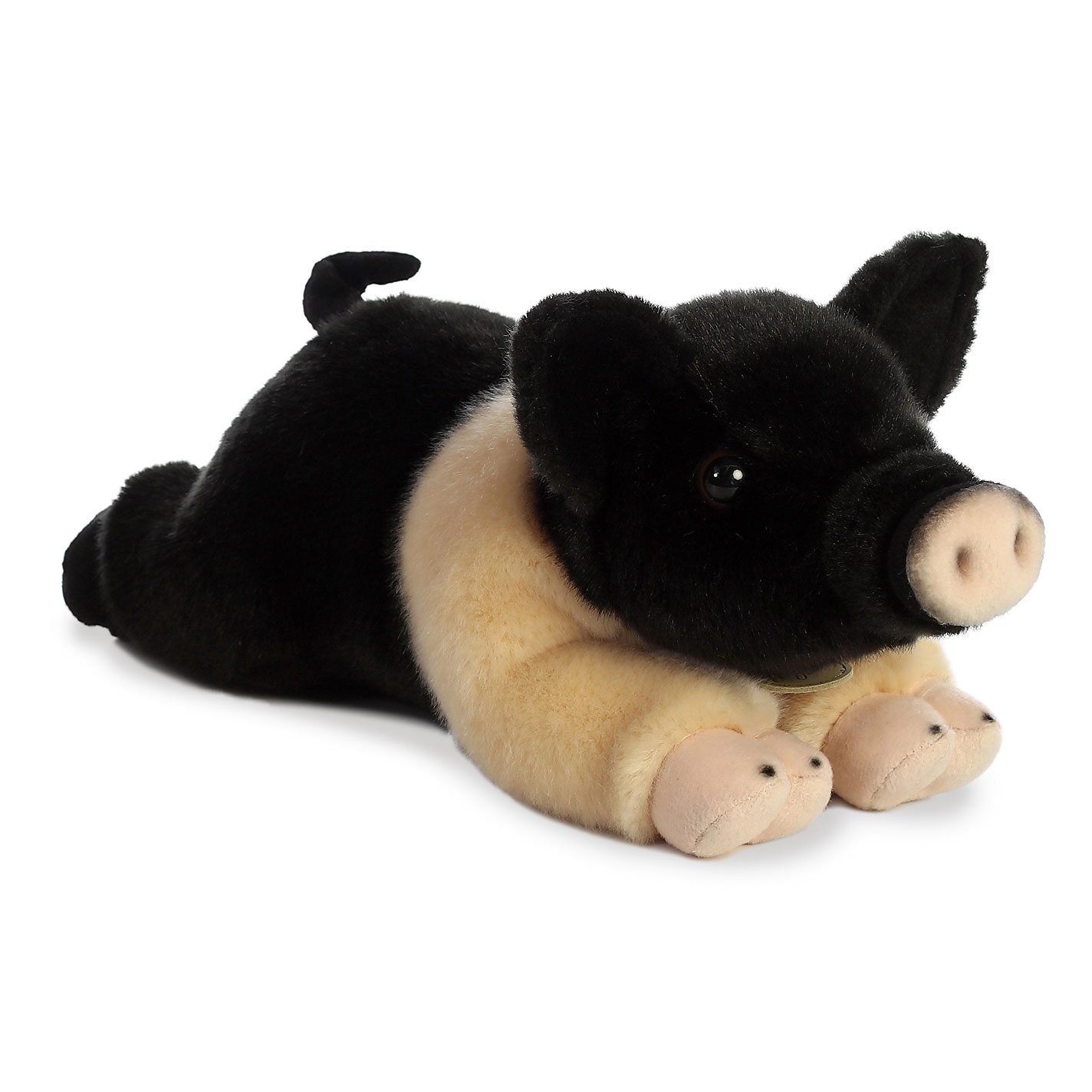 Aurora Miyoni Hampshire Pig 8in Stuffed Animal - Image 2