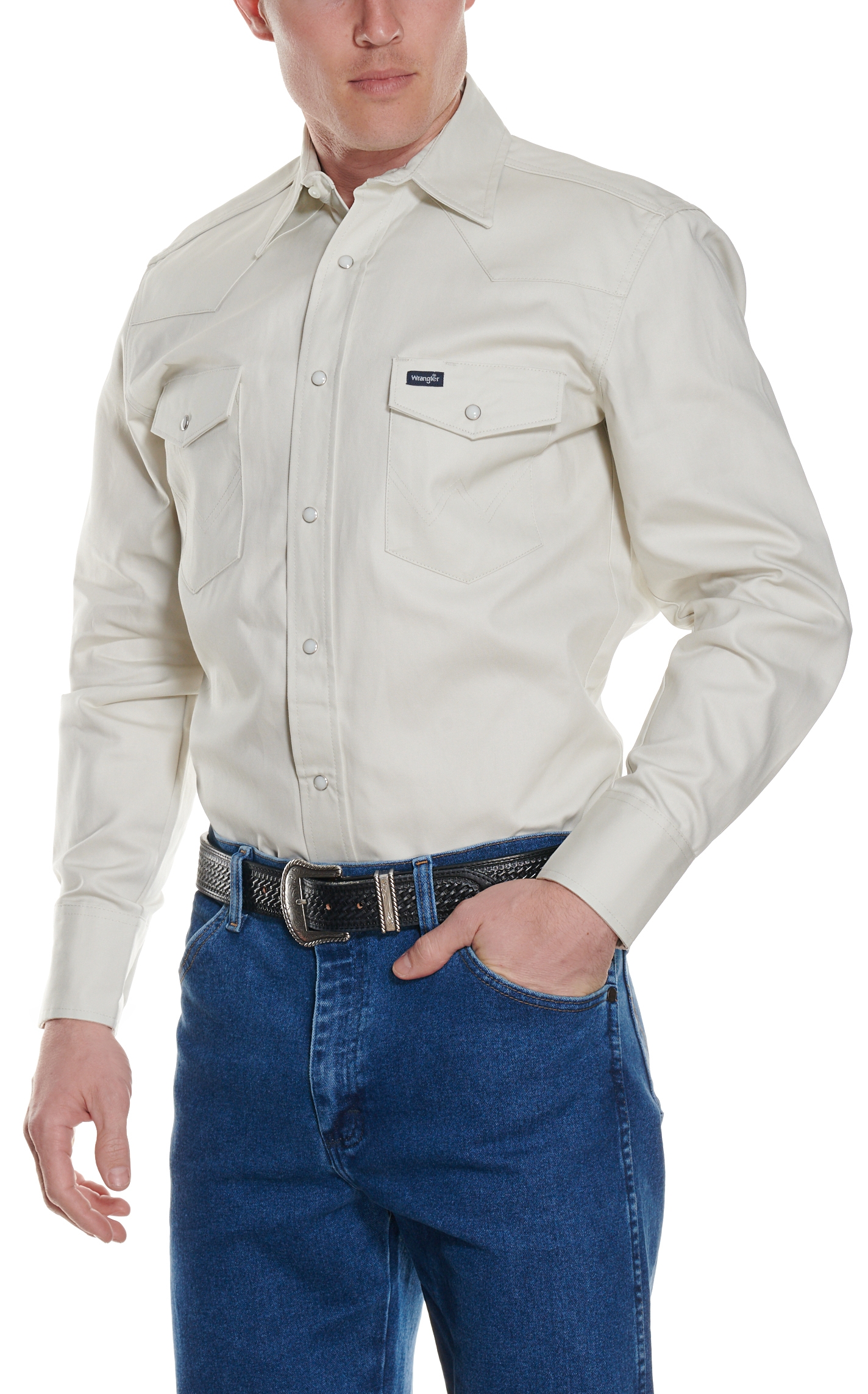 Wrangler Stone Long Sleeve Big & Tall Workshirt - Image 1