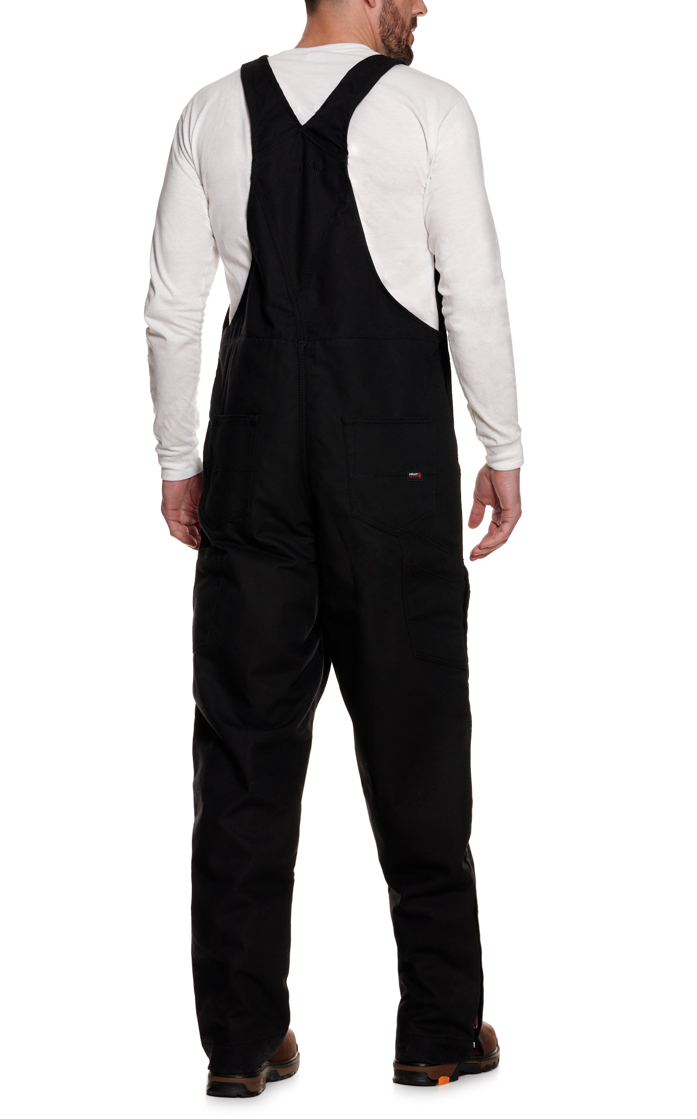 Ariat Men's Black Fire Resistant Bib Overall - Image 1