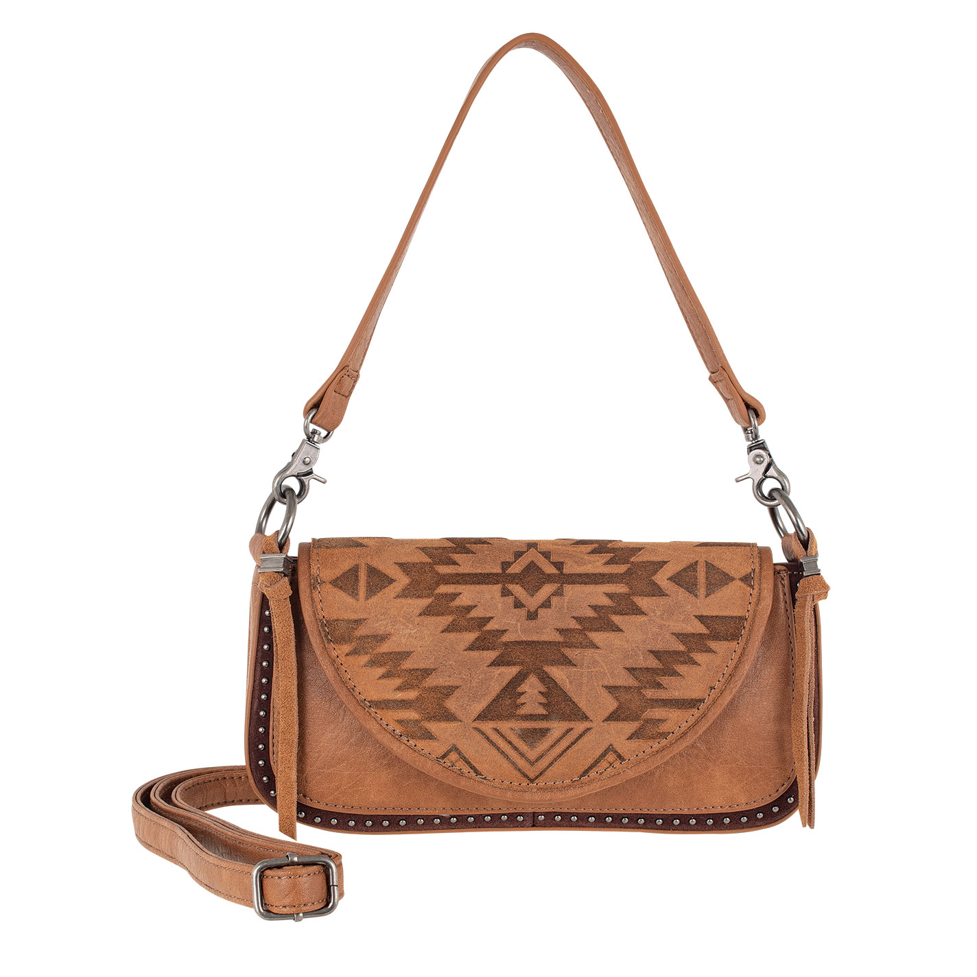 Catchfly Brown Sugar Aztec Convertible Strap Mini Bag  - Image 1