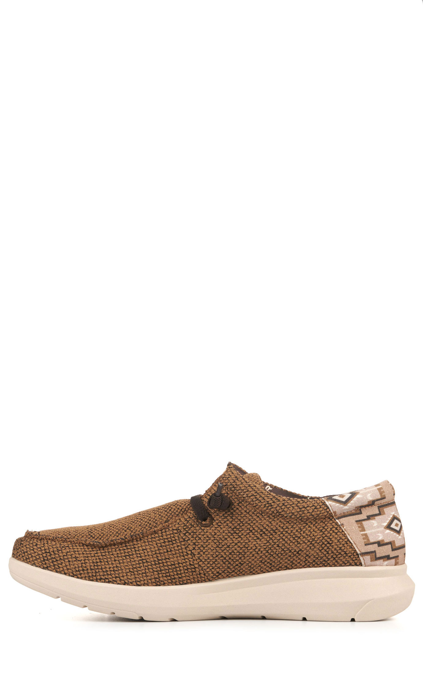 Ariat Men's Hilo Heather Sand with Cream Aztec Stretch Lace Casual Shoe - Image 1