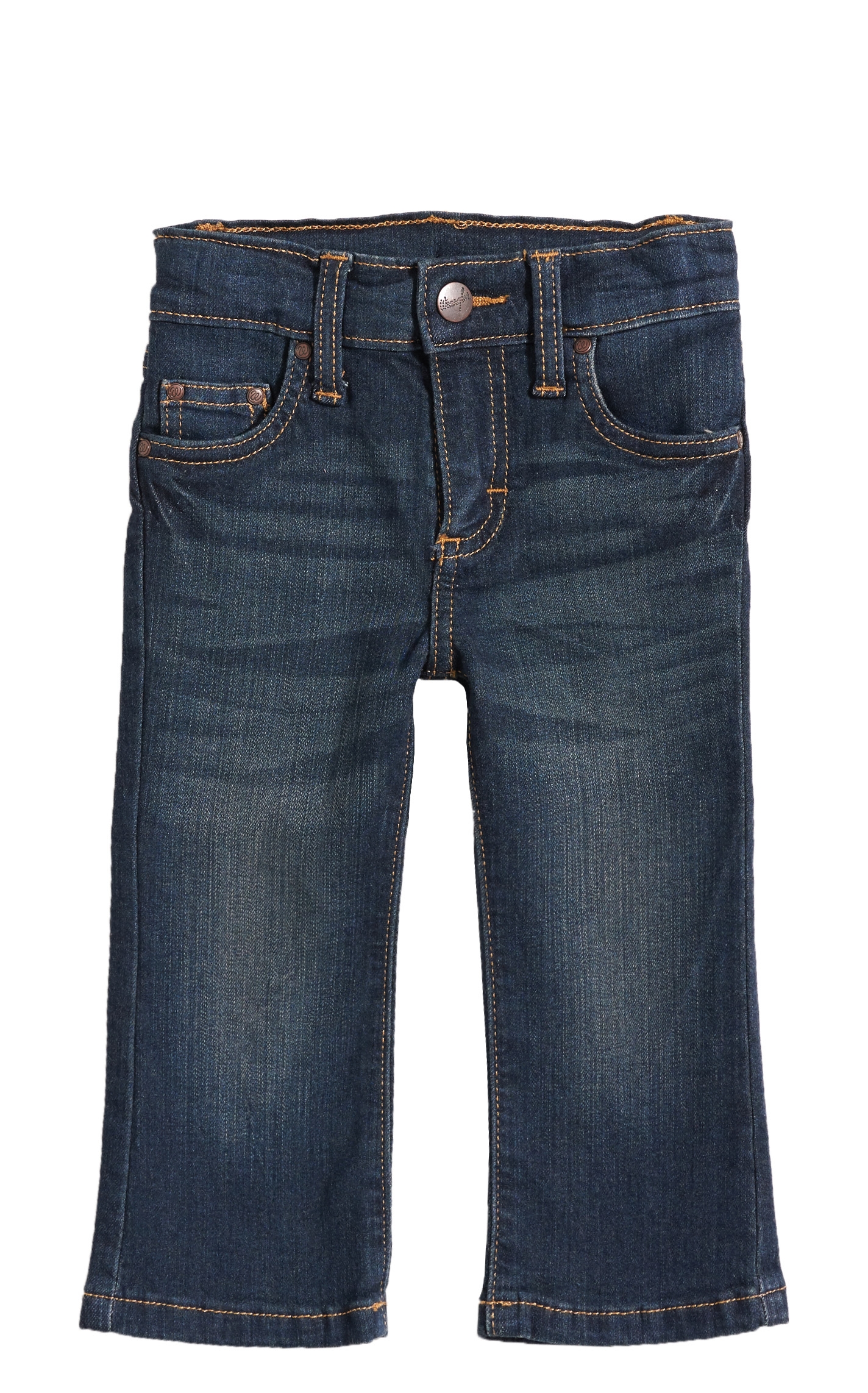 Wrangler Baby Boy Medium Wash Adjustable Waist Jeans - Image 1