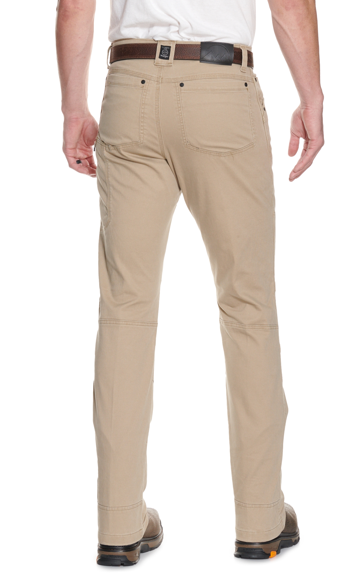 ATG by Wrangler Men's Elmwood Khaki Mid Rise Straight Leg Reinforced Utility Pants - Image 1