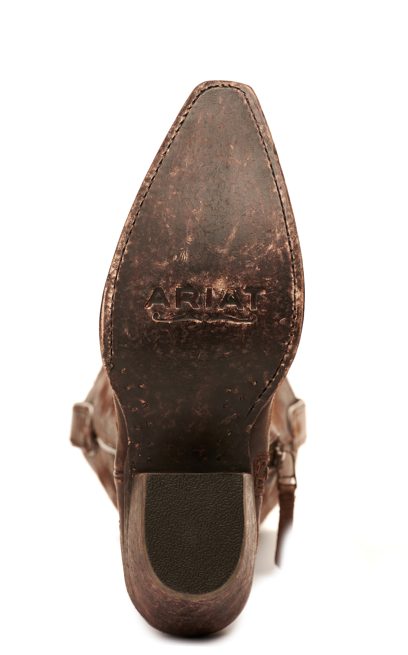 Ariat Women's Casanova Distressed Brown Snip Toe Tall Cowboy Boots - Image 1
