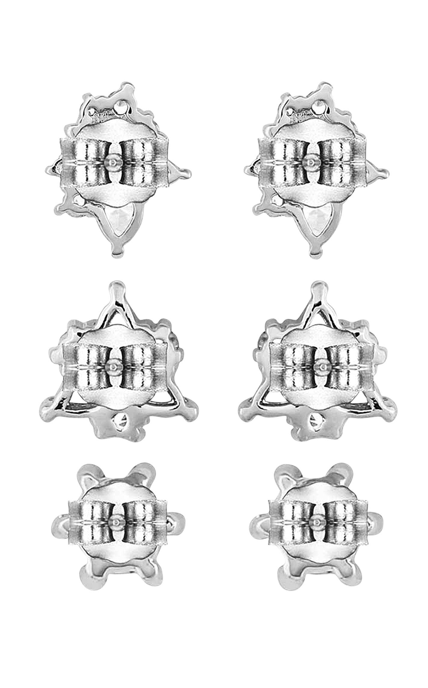 Montana Silversmiths Women's Triple Play Crystal Post Earrings Set - Image 1