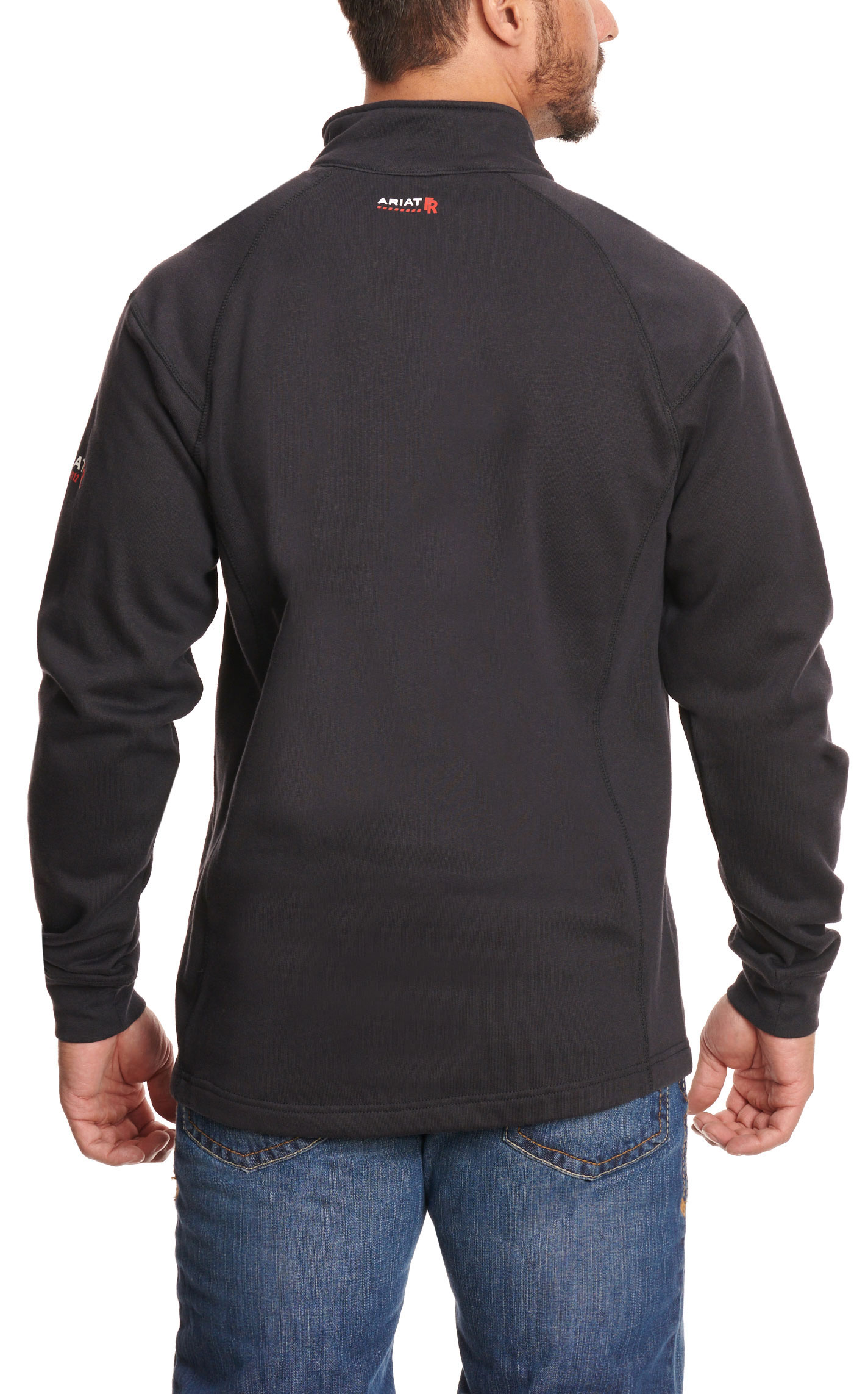 Ariat Men's FR Black 1/4 Zip Pullover - Image 1