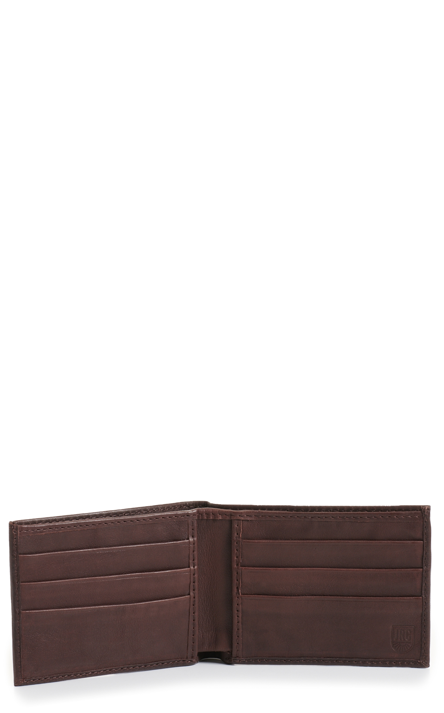 JRC & Sons Men's Chocolate Brown Ranch Hand Leather Bifold Wallet - Image 1