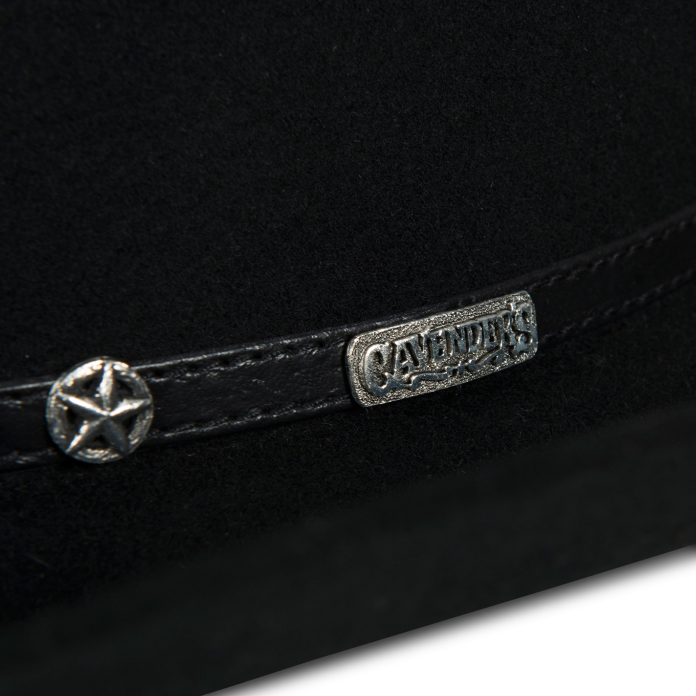 Cavender's 3X Lampasas Black Premium Wool Cowboy Hat - Image 1