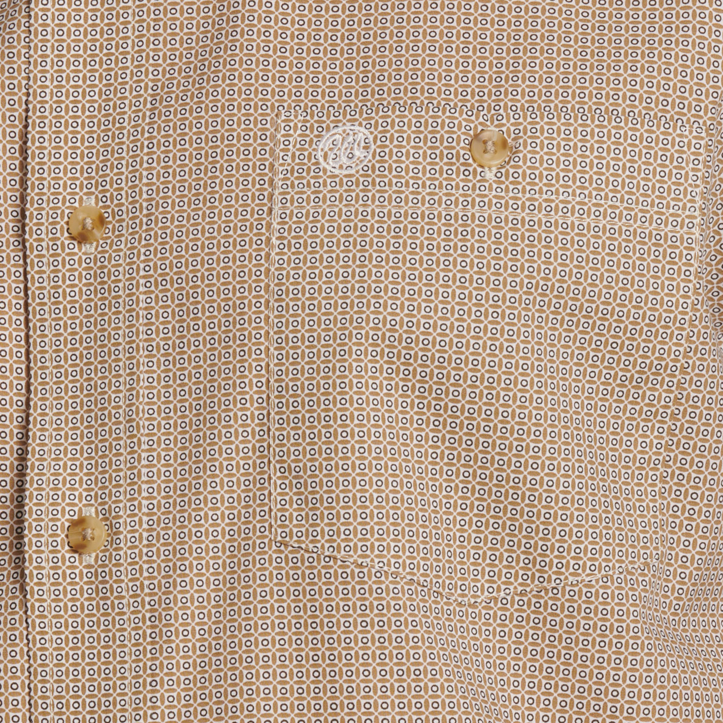Wrangler Classic Men's Coffee Geo Print Western Shirt - Big & Tall - Image 3