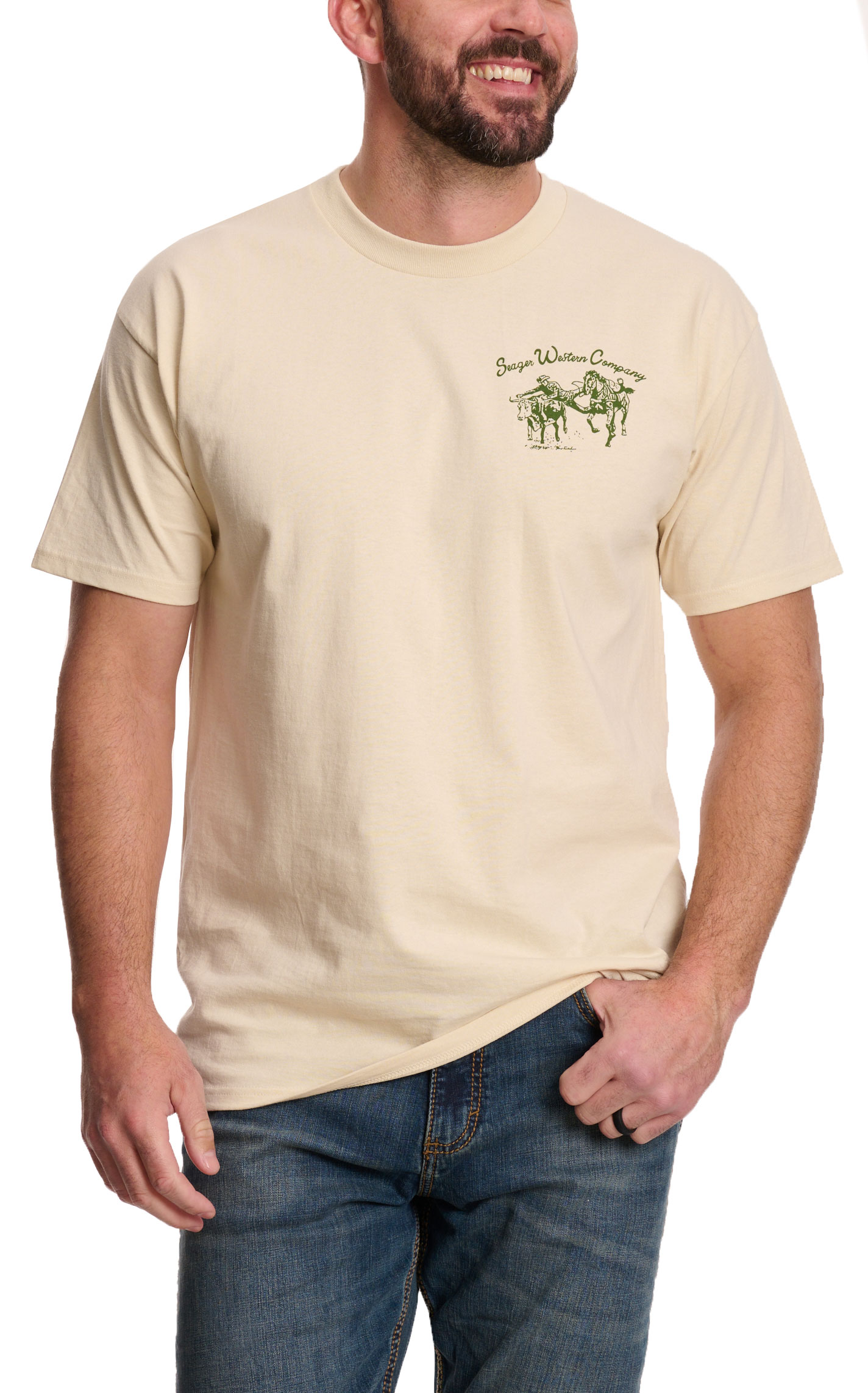 Seager Men's Vintage White Los Rios Graphic T-Shirt - Image 1