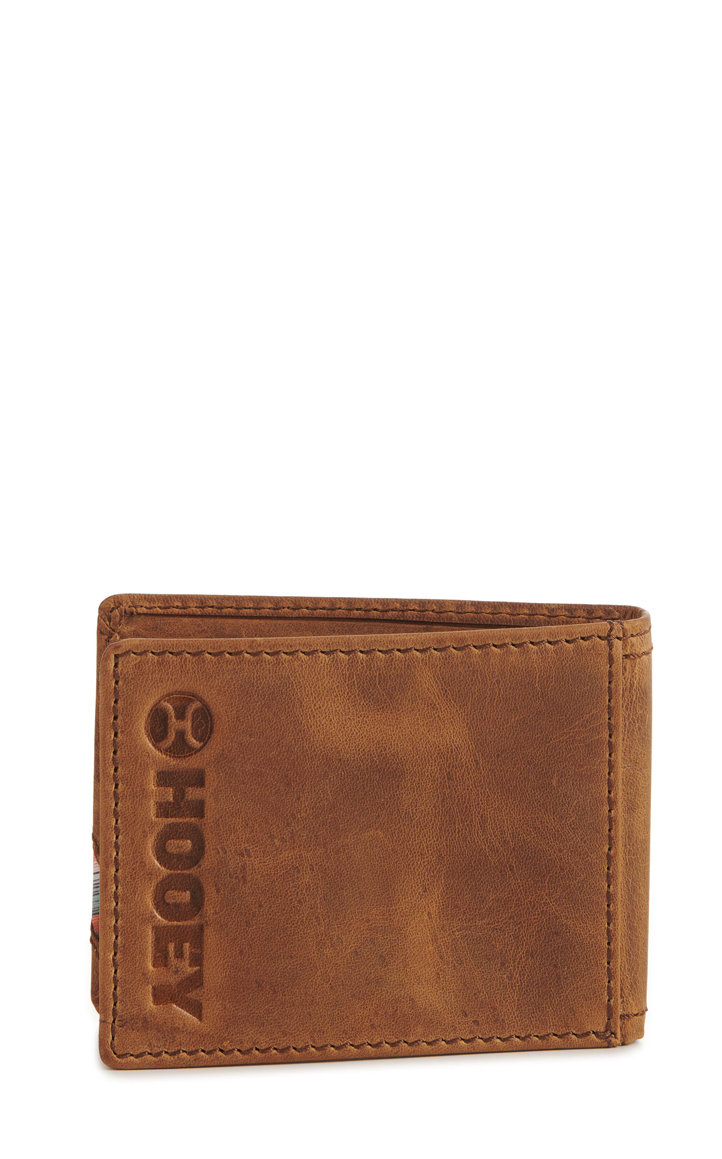 Hooey Men's Tan with Blue Serape Logo Bi-Fold Wallet - Image 1