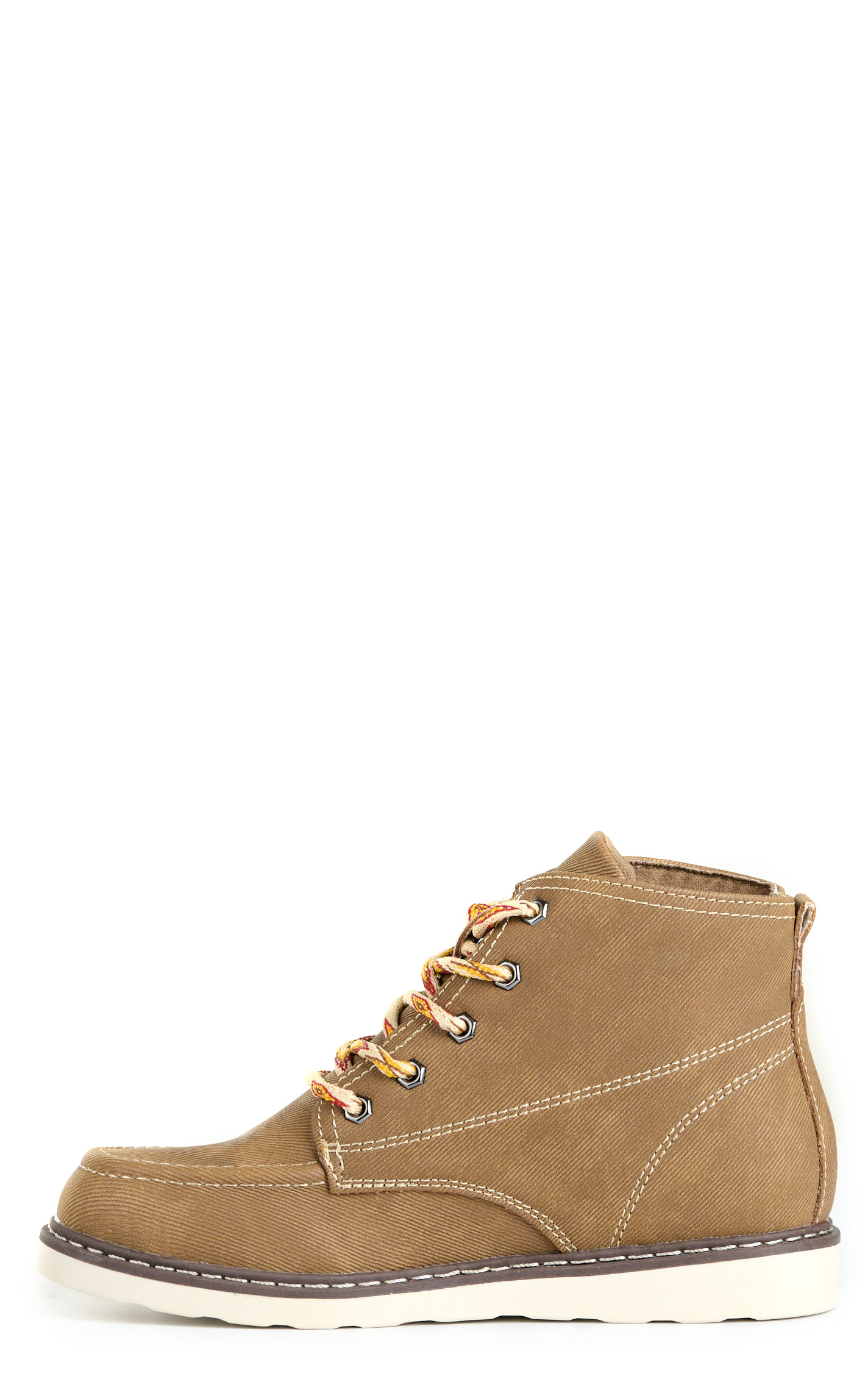 Twister Kids' Clyde Brown Moc Toe Lace Up Chukka Shoe - Image 1
