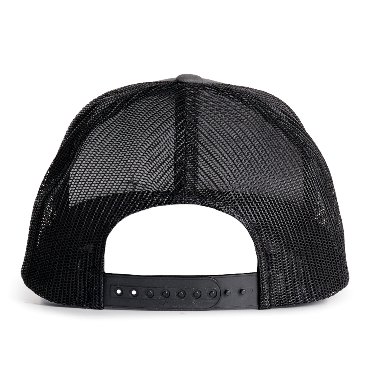 Stackin Bills Charcoal & Black Outlaw Patch Flat Bill Mesh Cap - Image 1