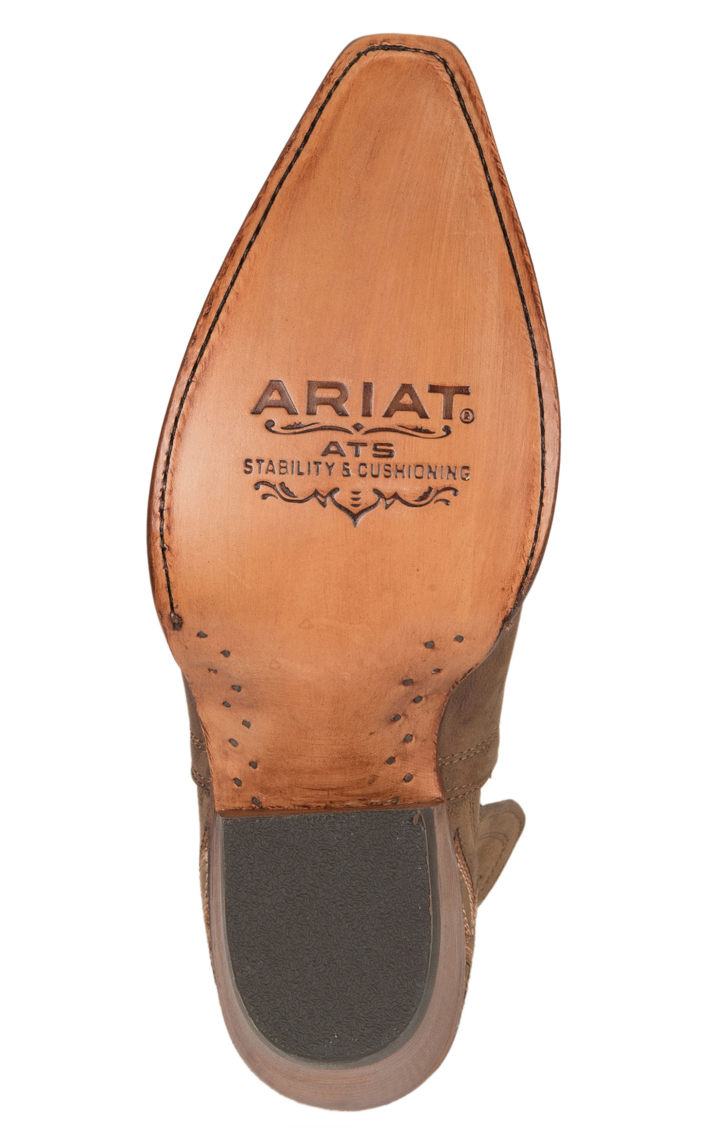 Ariat Women's Dixon Weathered Brown Cowboy Booties - Image 1