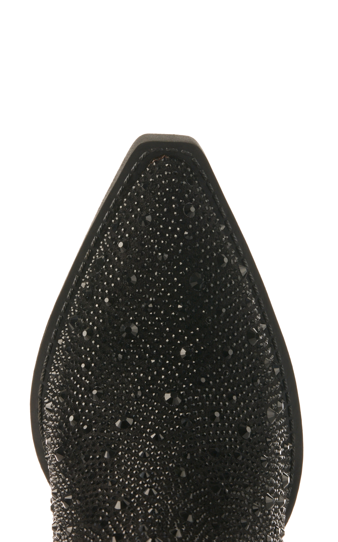 Very G Women's Karen Black Rhinestone Snip Toe Fashion Booties - Image 1