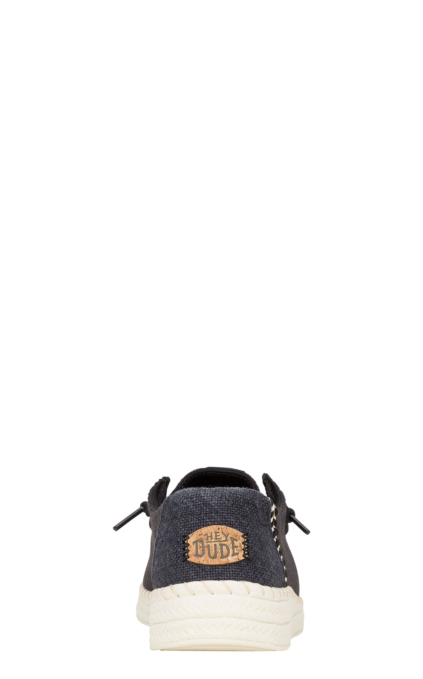 Hey Dude Women's Wendy Black Espadrille Woven Moc Toe Casual Shoes - Image 1