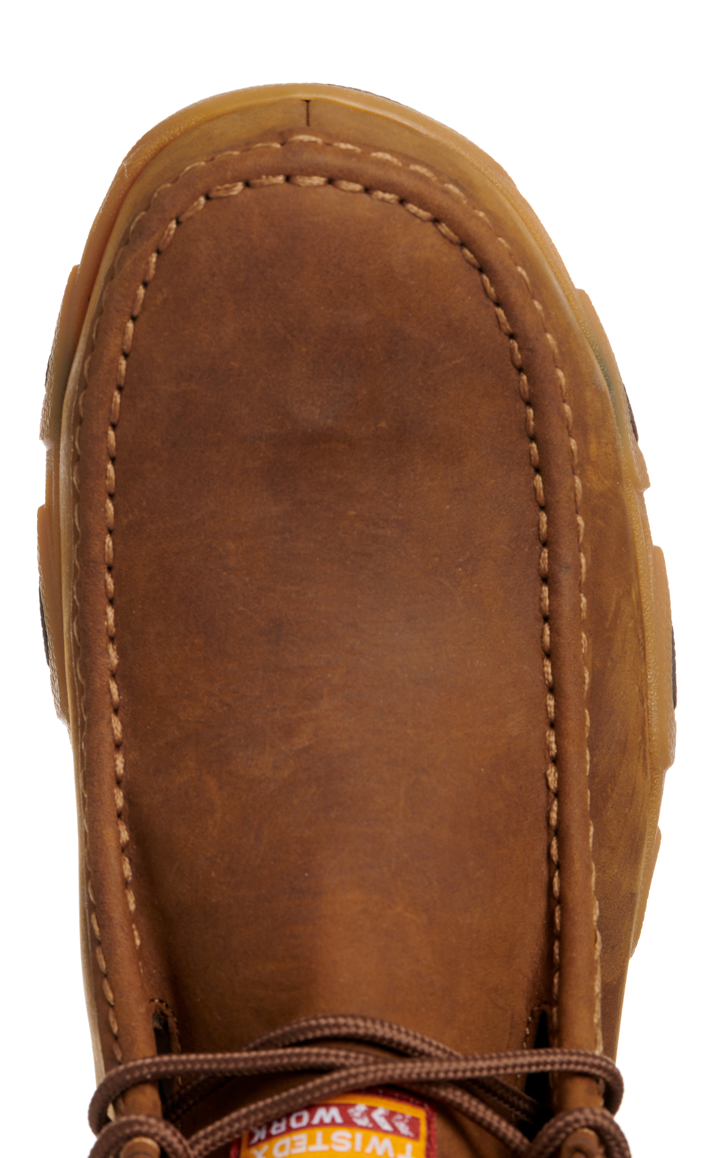 Twisted X Men's Distressed Saddle CellStretch Moc Nano Composite Toe Lace Up Work Boot - Image 1