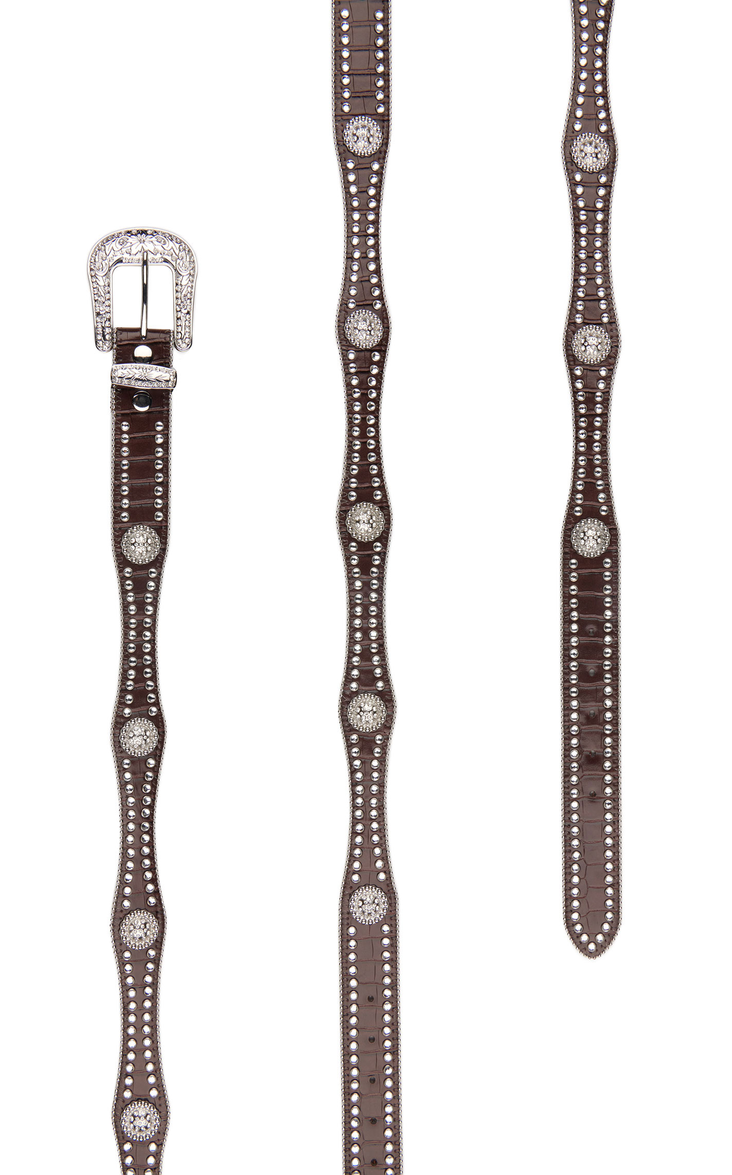 Nocona Children's Rhinestone and Crocodile Print Belt N4426002 - Image 1
