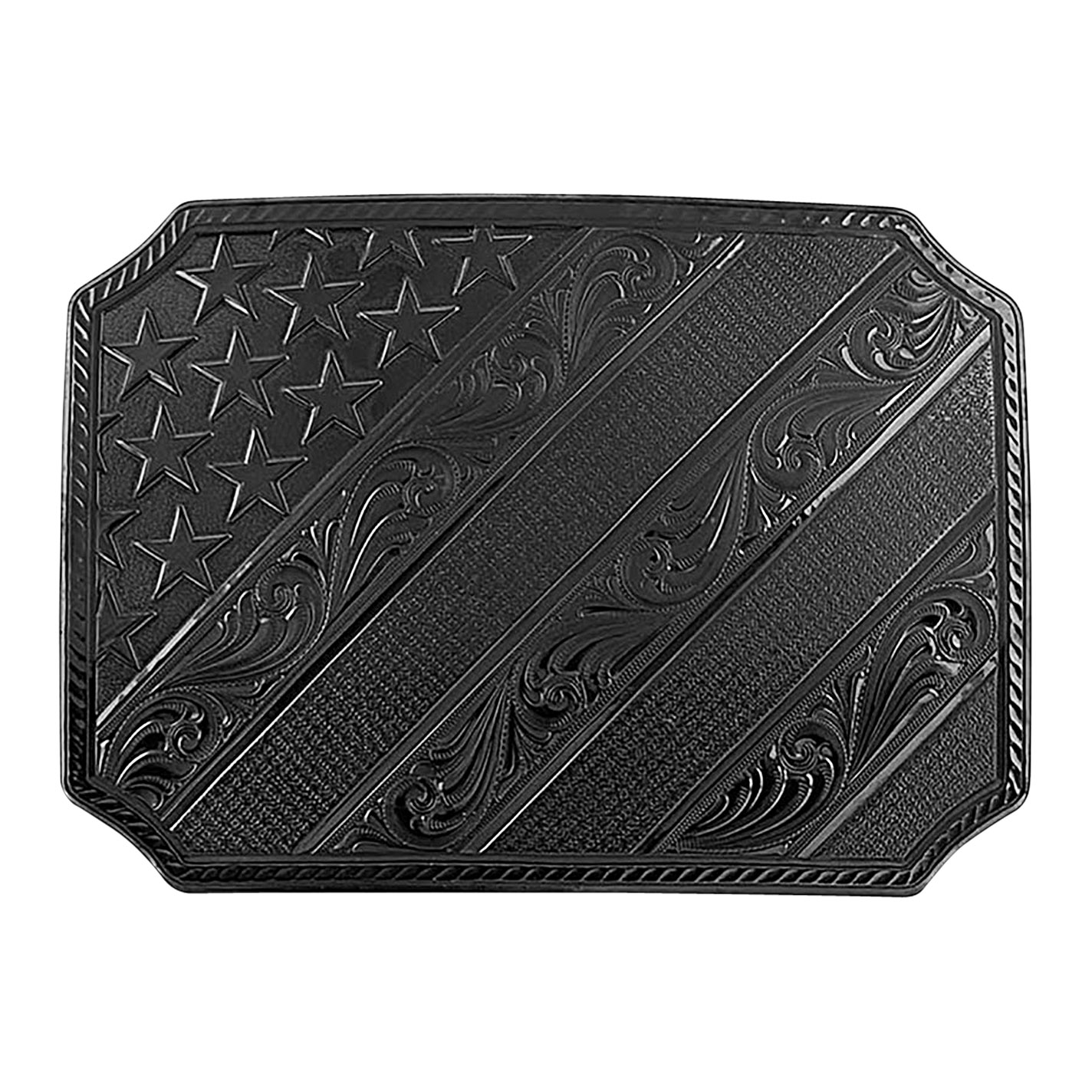 Montana Silversmiths Dawn's Early Light Gunmetal Belt Buckle - Image 1