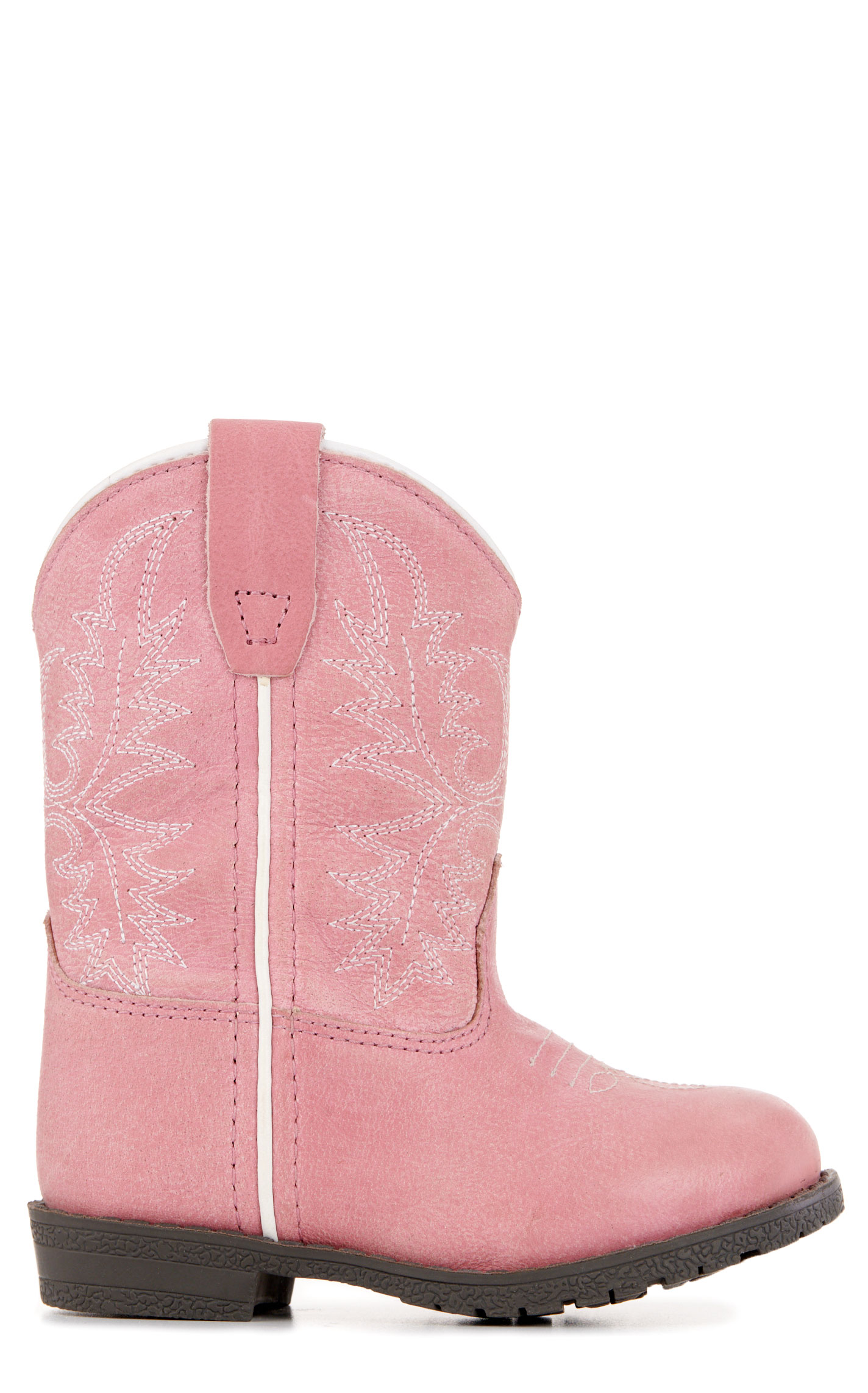 Smoky Mountain Toddler's Hopalong Distressed Pink Round Toe Cowboy Boots - Image 1