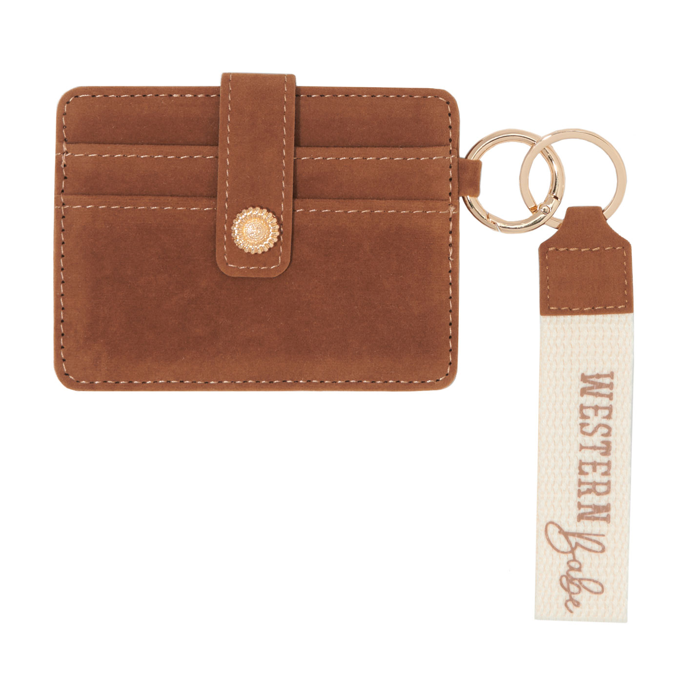 RNZ Imports Tan Western Babe Wrist Card Holder - Image 1