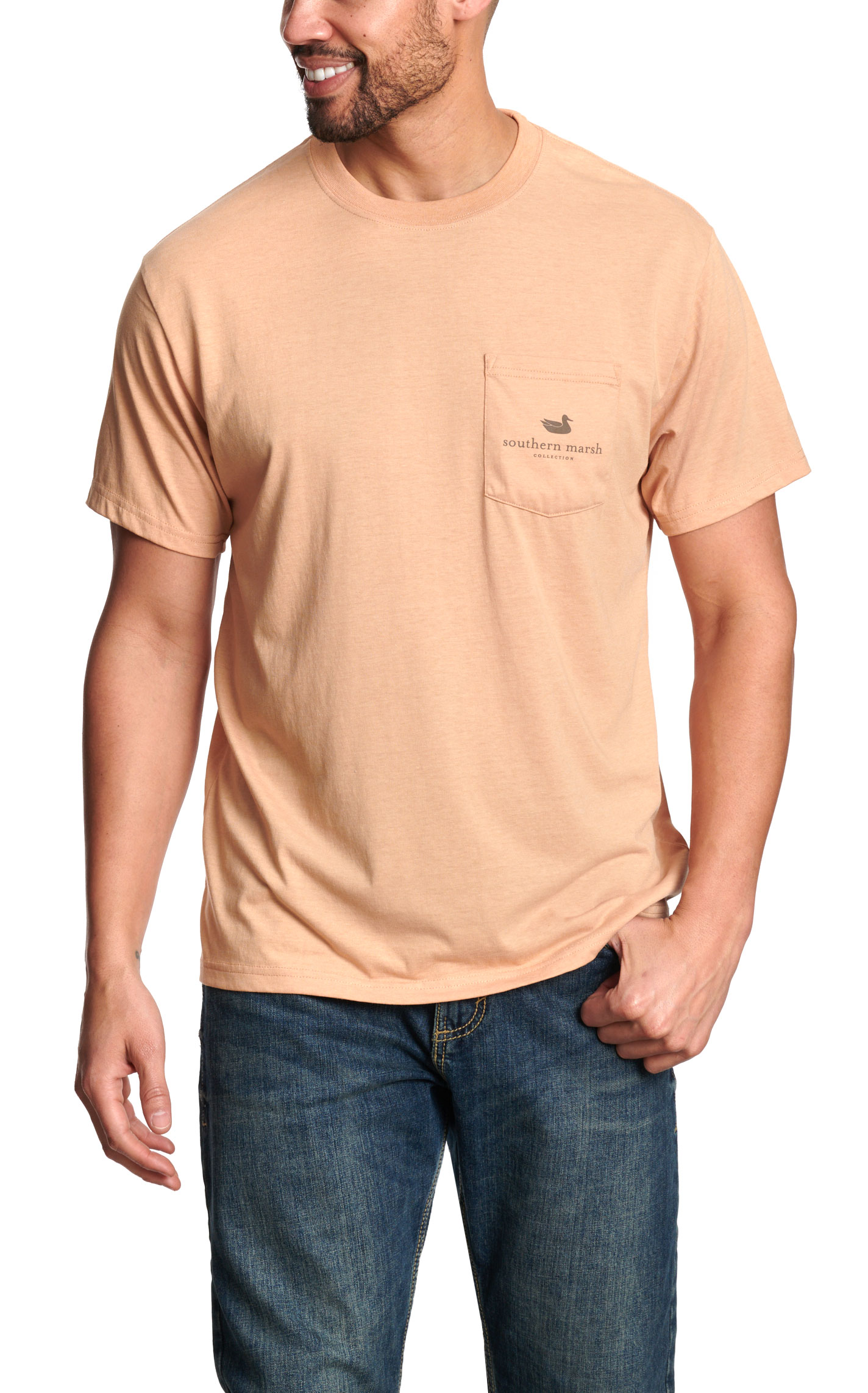 Southern Marsh Men's Seawash Camo Retro Duck T-Shirt - Image 1