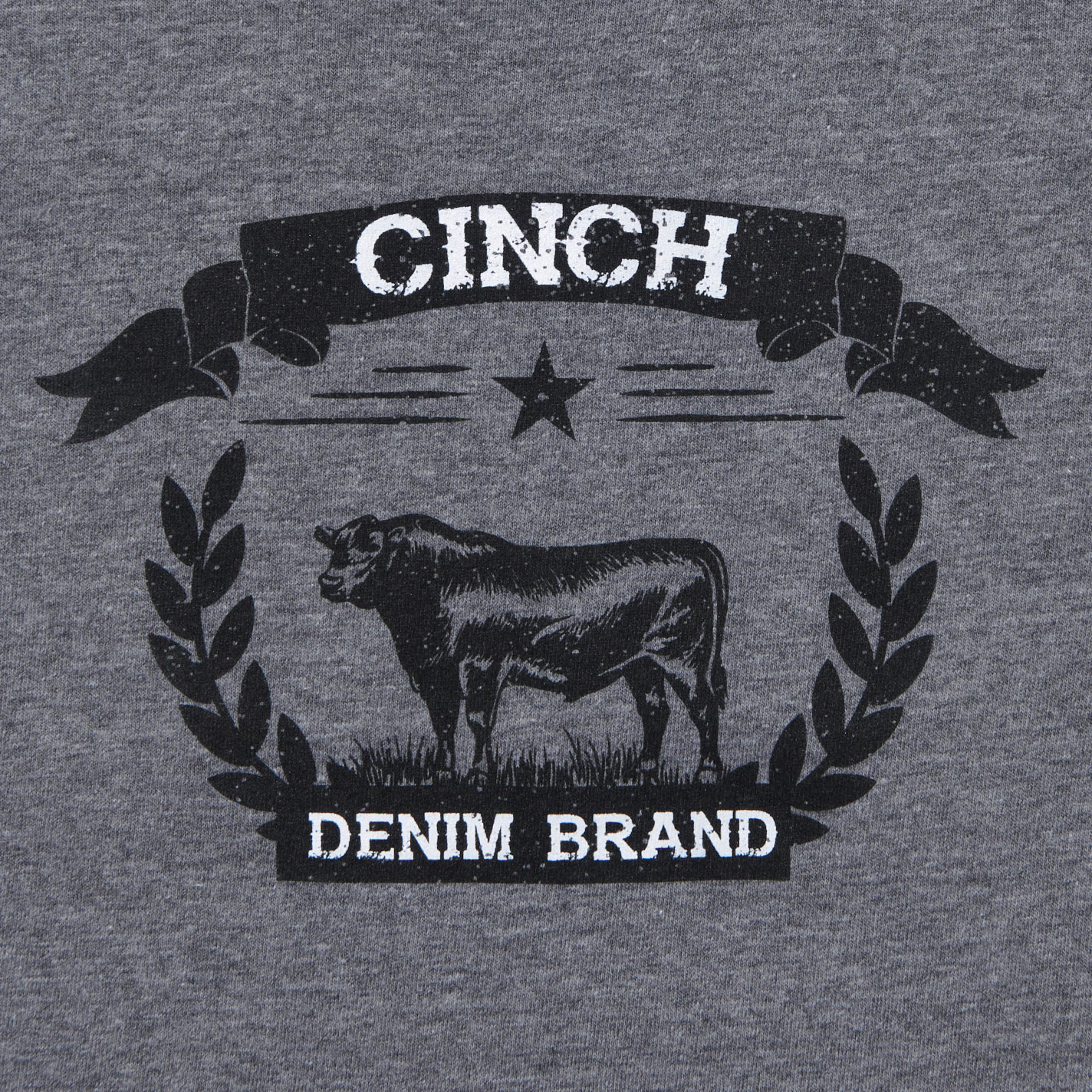 Cinch Toddler Boy's Gray Steer Graphic Logo T-Shirt - Image 1
