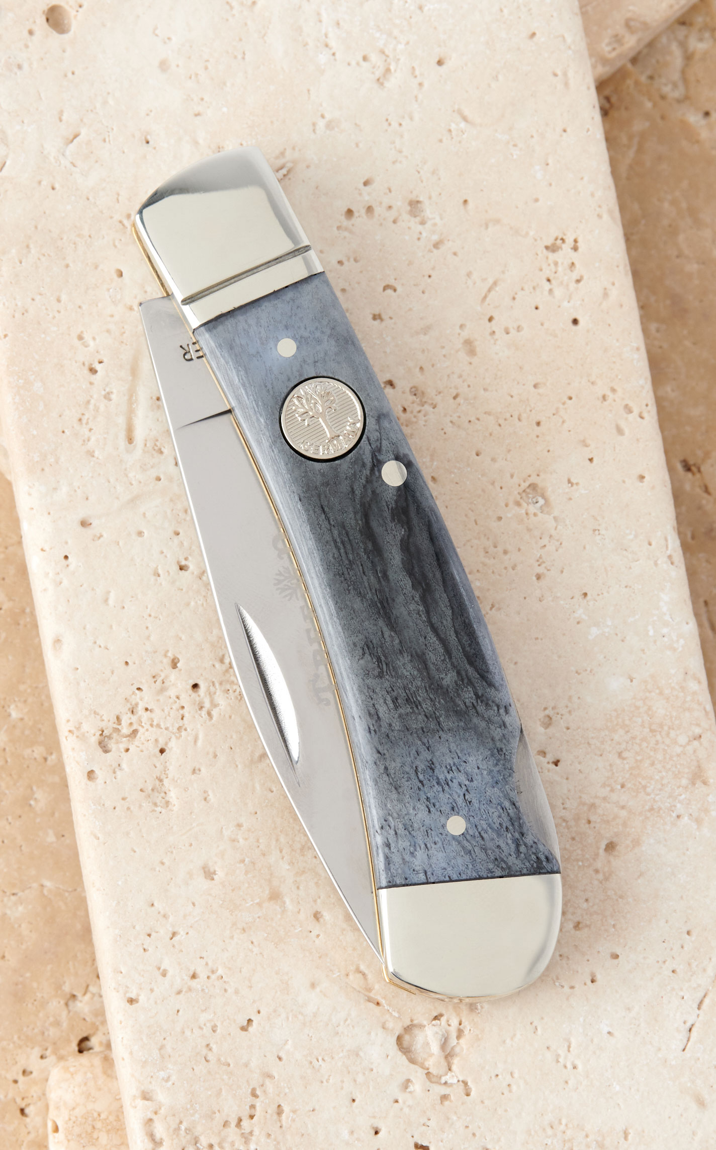 Tree Brand by Boker Traditional Series Smooth Gray Bone Handle Pocket Knife - Image 3