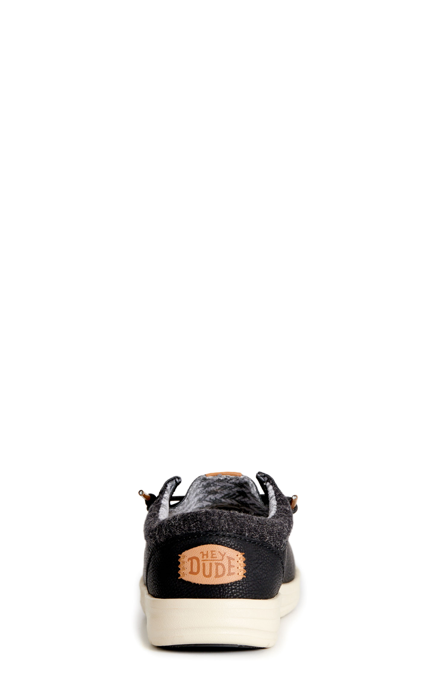 Hey Dude Boy's Paul Black Lace Moc Toe Casual Shoes - Image 1
