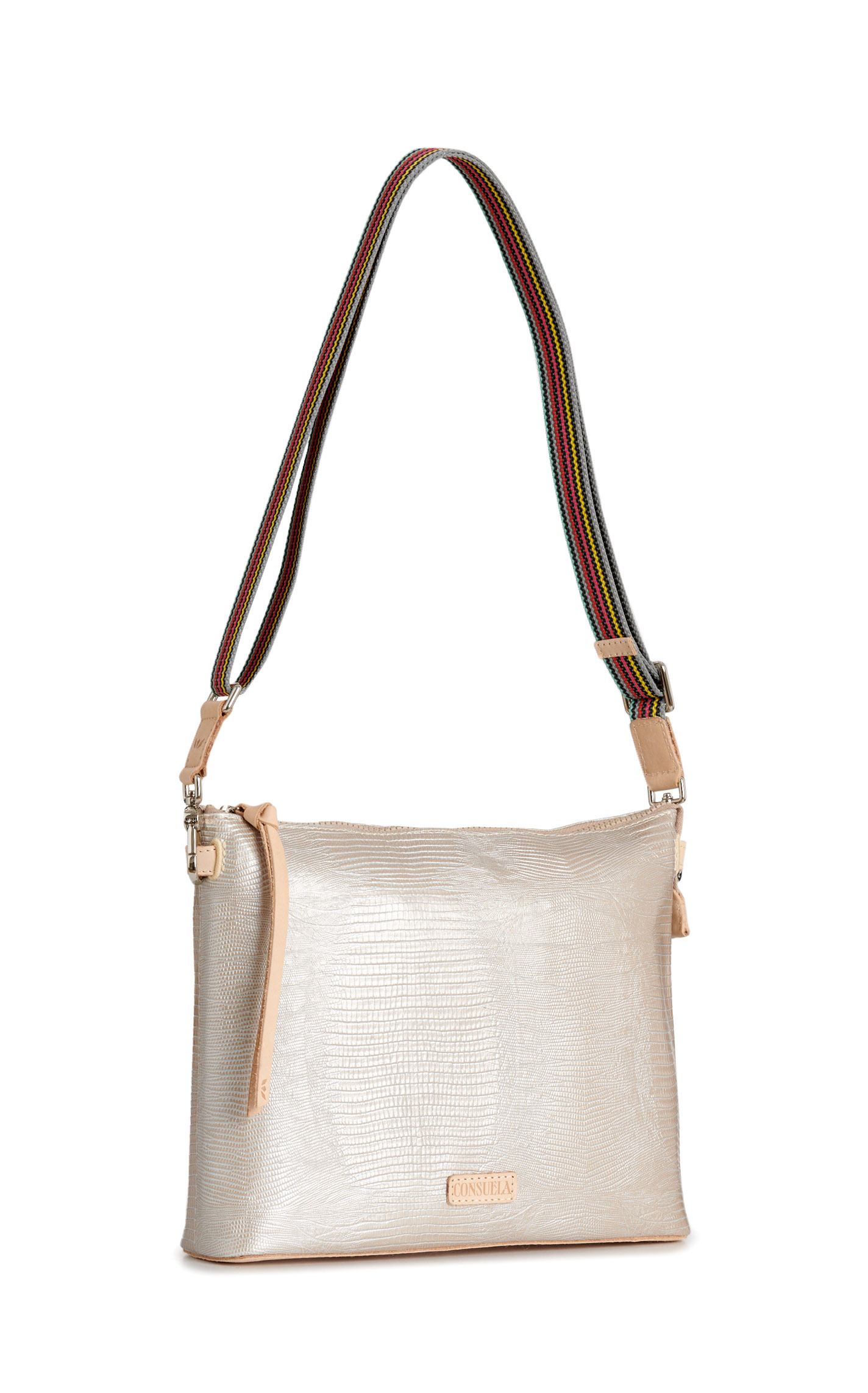 Consuela Celeste Silver Reptile Downtown Crossbody Bag  - Image 1