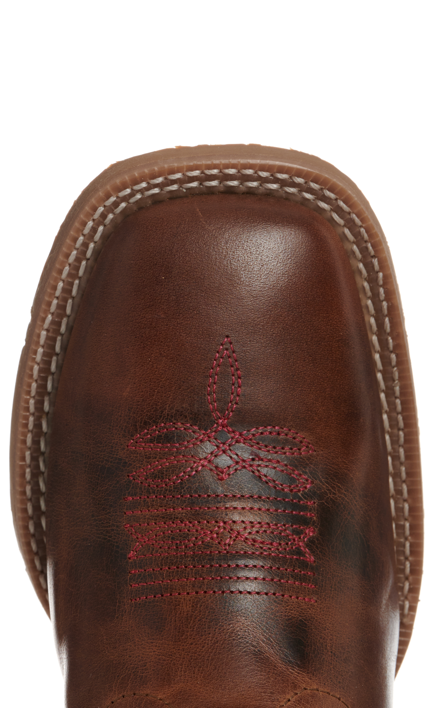 Laredo Women’s Lydia Tan and Blue with Studs Wide Square Toe Cowboy Boots - Image 1