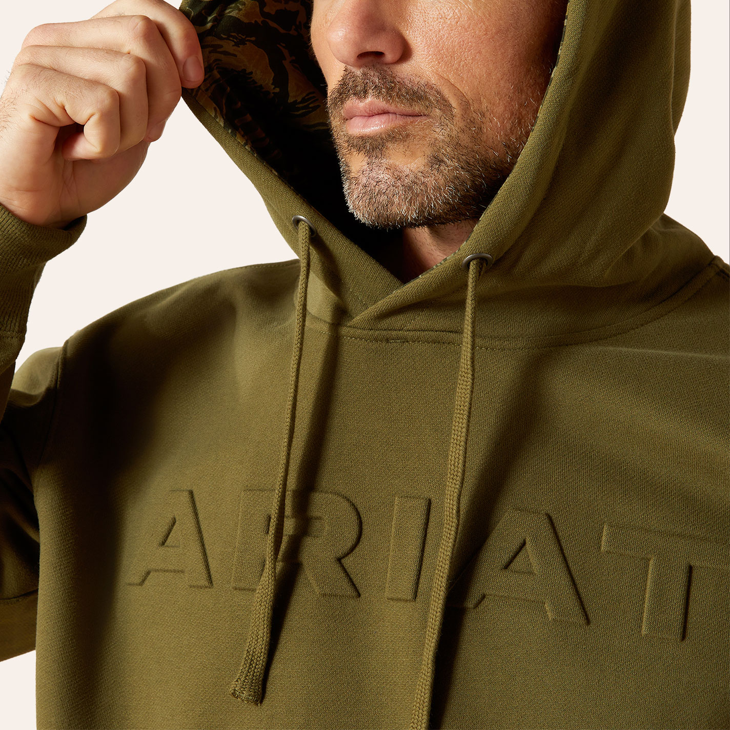 Ariat Men's Winter Moss Embossed Logo Hoodie - Image 1