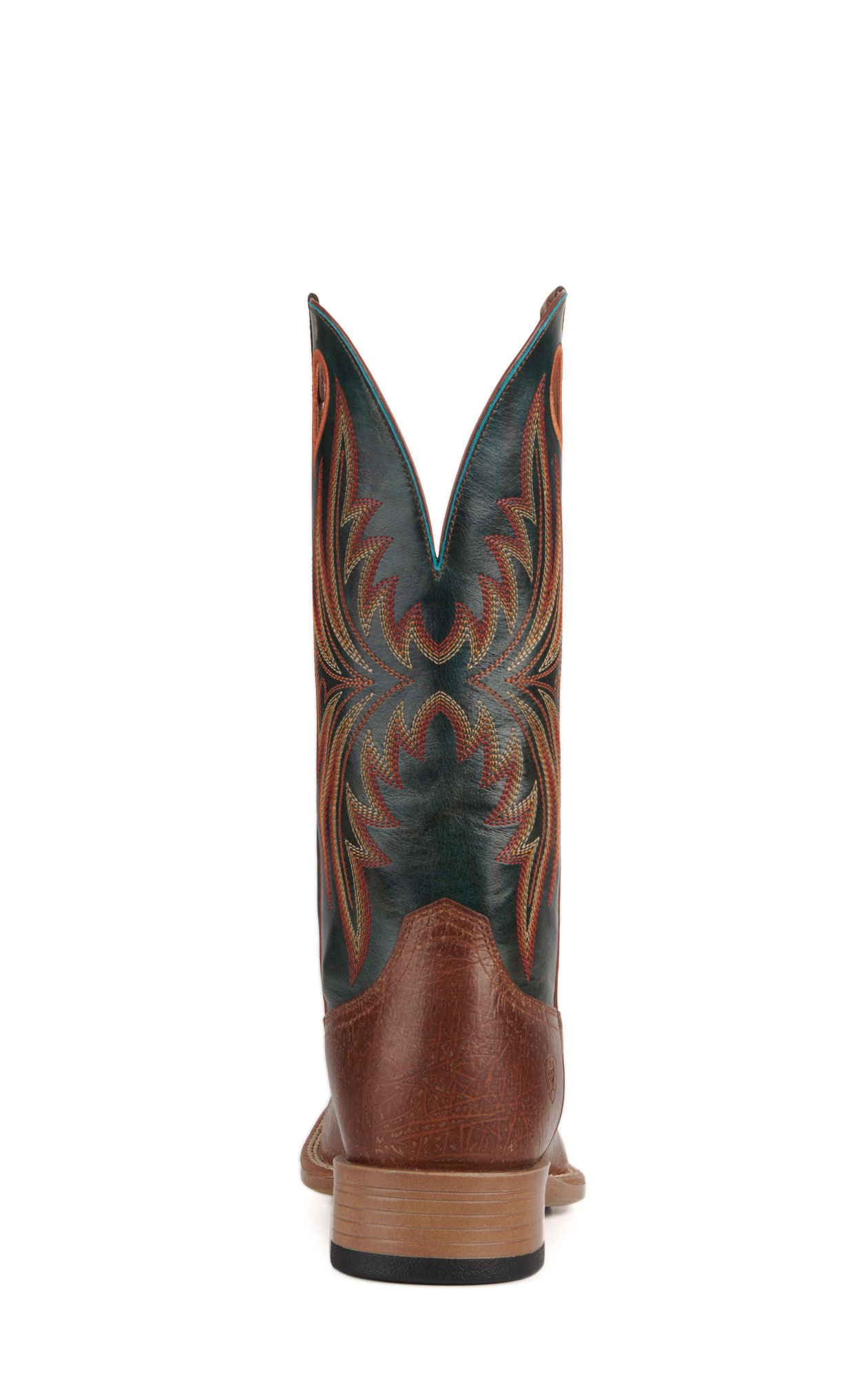 Ariat Men's Granger Ultra Brown and Dark Green Bantamweight Wide Square Toe Cowboy Boots - Image 1