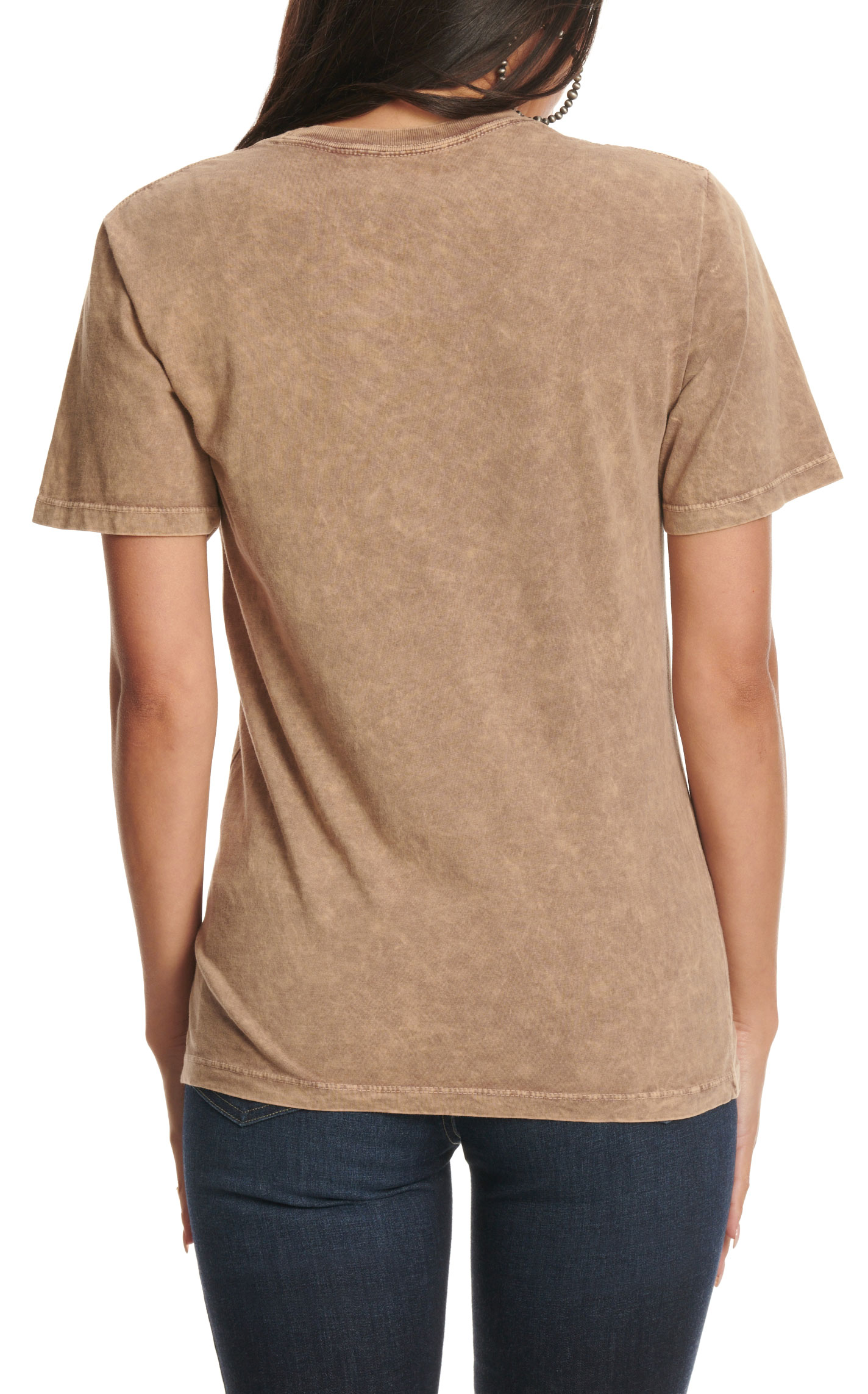 Lotus Fashion Women's Mocha World Tour Graphic T-Shirt - Image 1