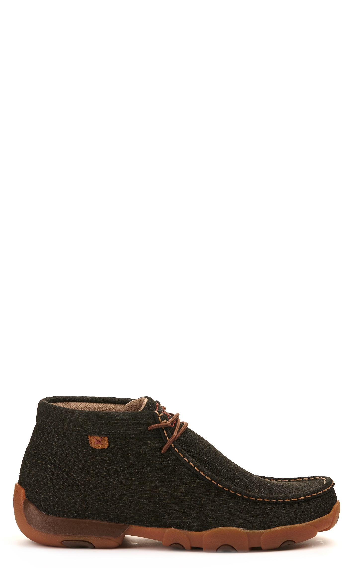 Twisted X Men's Brown Black Moc Toe Chukka Driving Lace Up Casual Shoe - Image 1