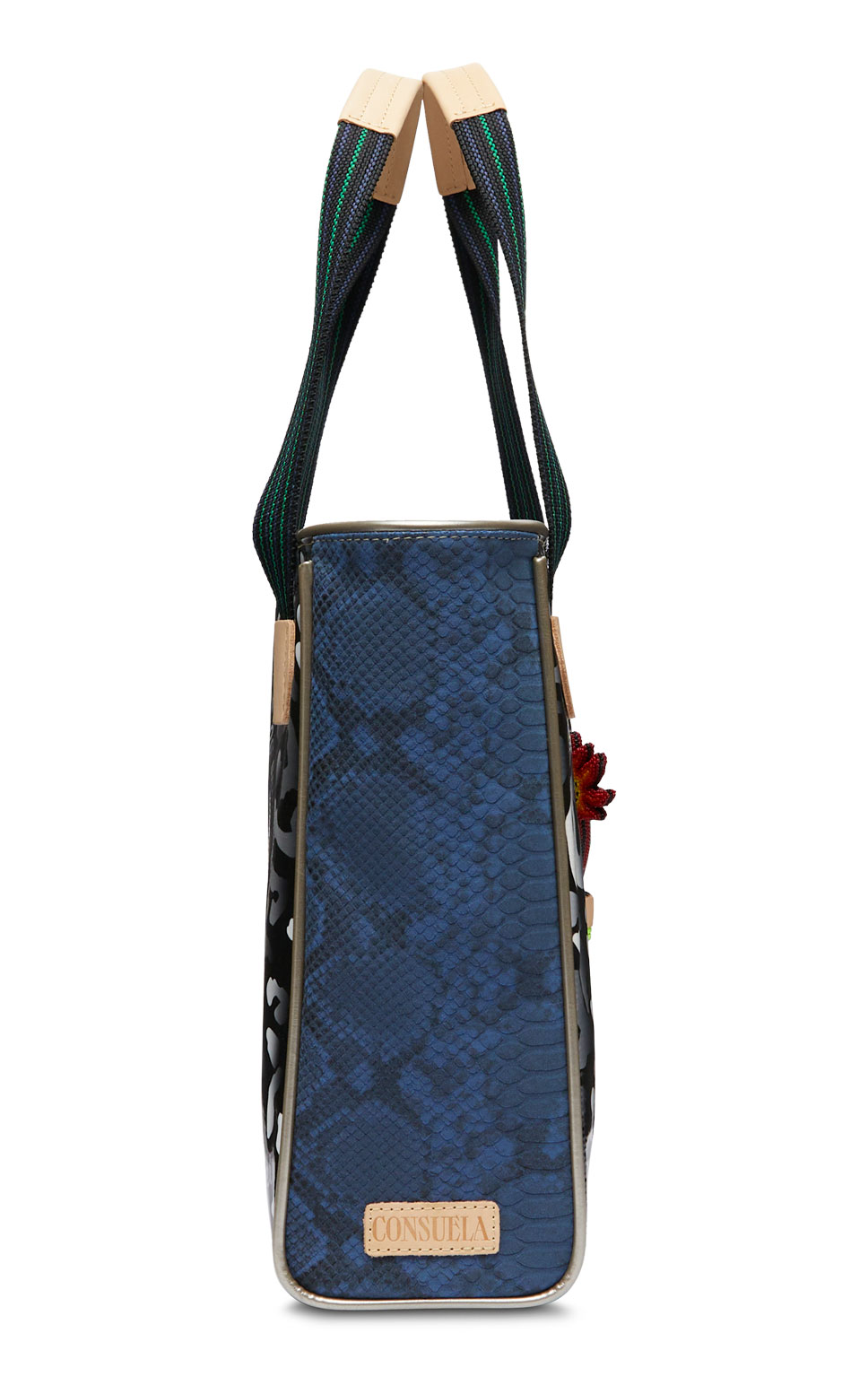 Consuela Rox Black & White Leopard Print Classic Tote Bag - Image 1