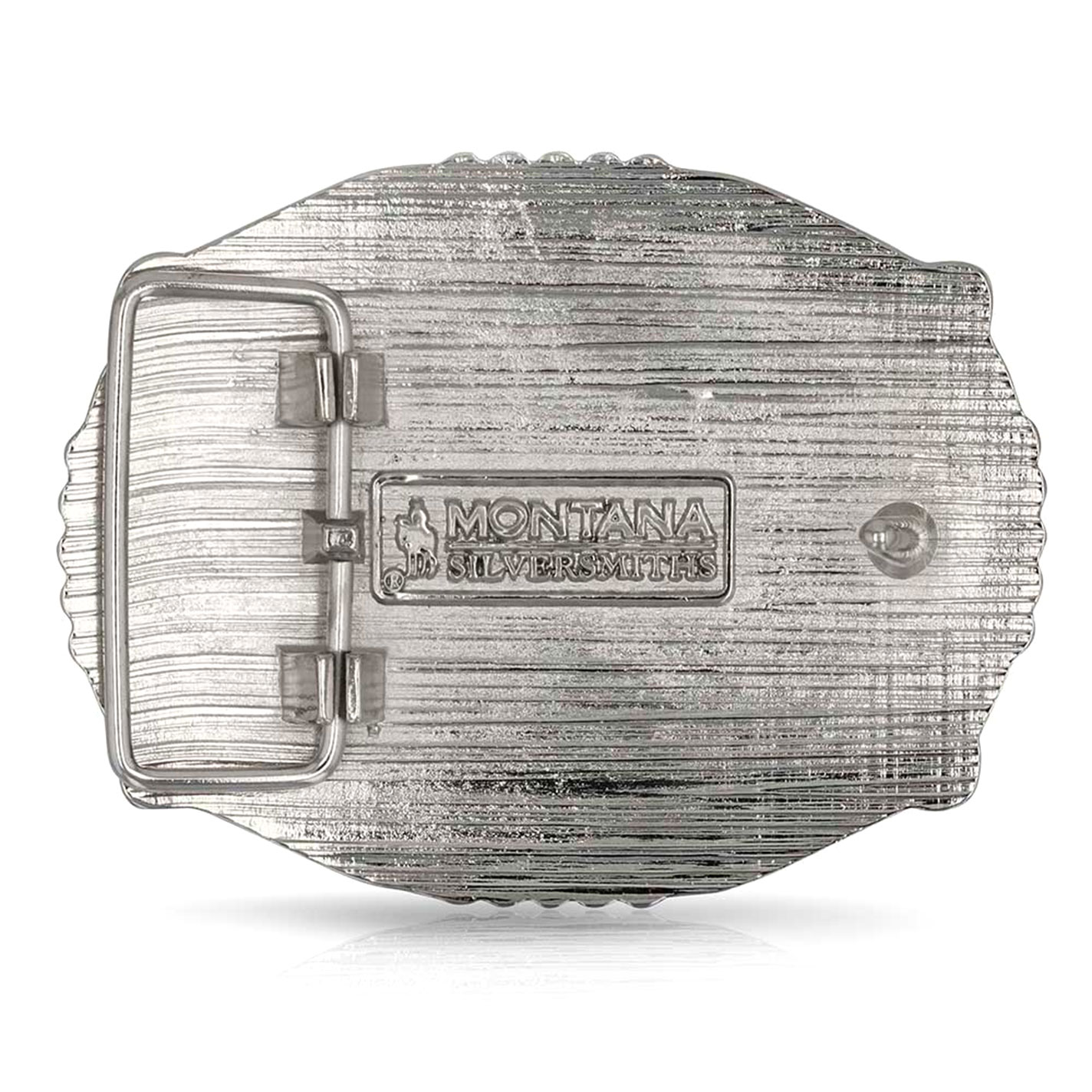 Montana Silversmiths Majestic Valor Silver Gunmetal & Gold Buffalo Belt Buckle - Image 3