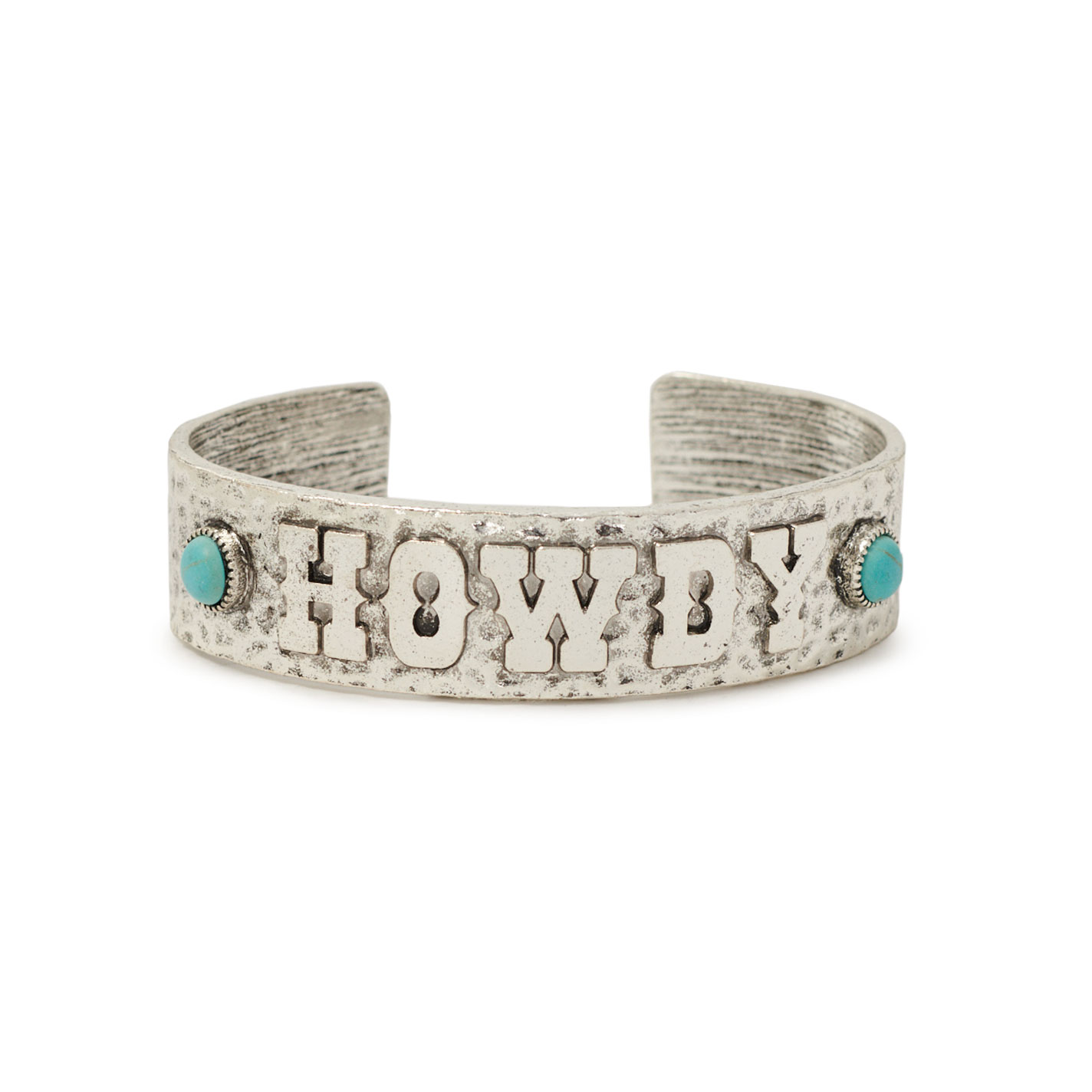 Southern Grace Silver Howdy Cuff Bracelet - Image 2