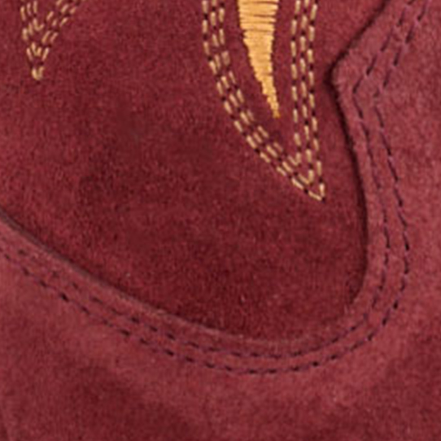 Dingo Women's Bandelera Burgundy Suede Snip Toe Tall Cowboy Boots - Image 1