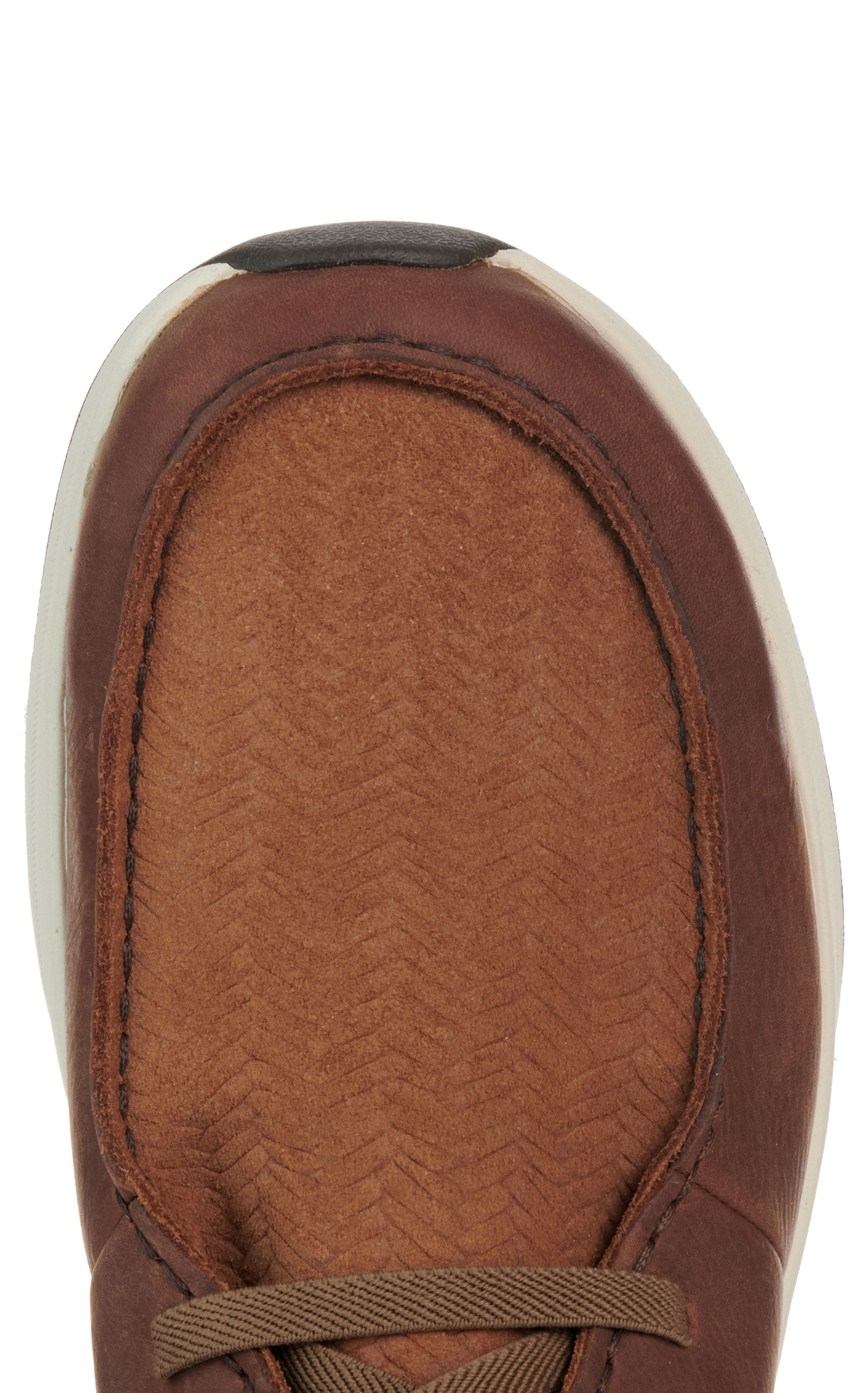 Ariat Men’s Buckeye Brown/Tan Suede Waterproof Moc Toe Casual Shoe - Image 1