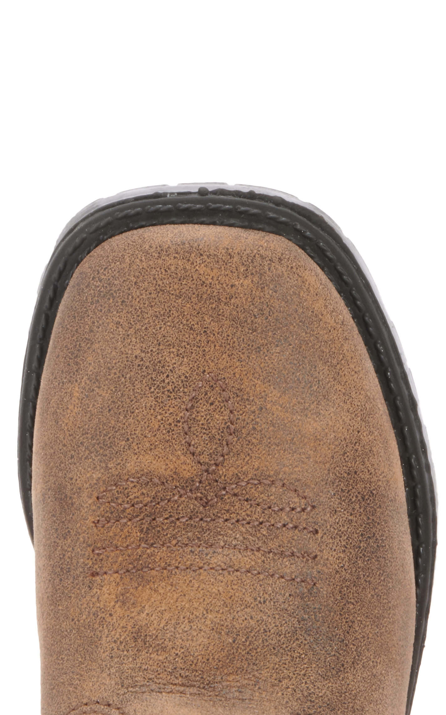 Smoky Mountain Toddler Distressed Autry Brown and Antique White Square Toe Cowboy Boots - Image 1