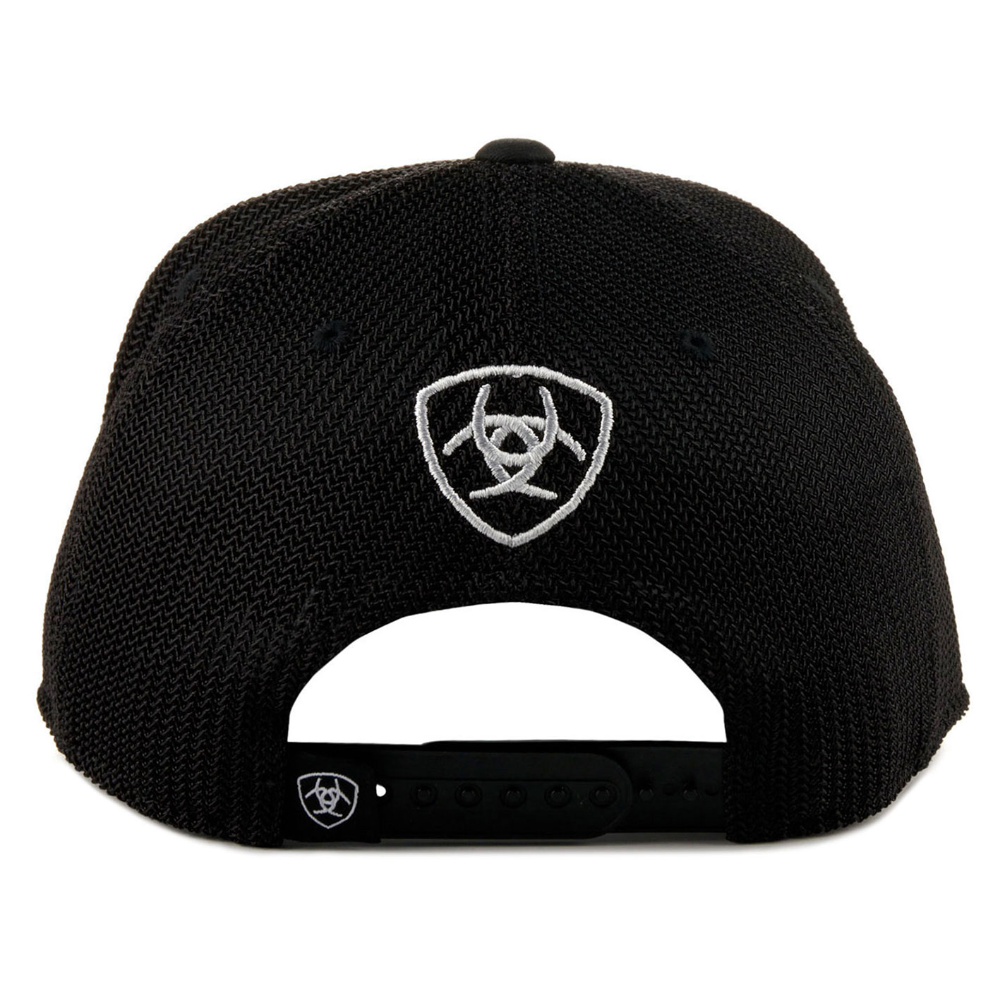 Ariat Men's Charcoal Aztec on Black Logo Cap - Image 1