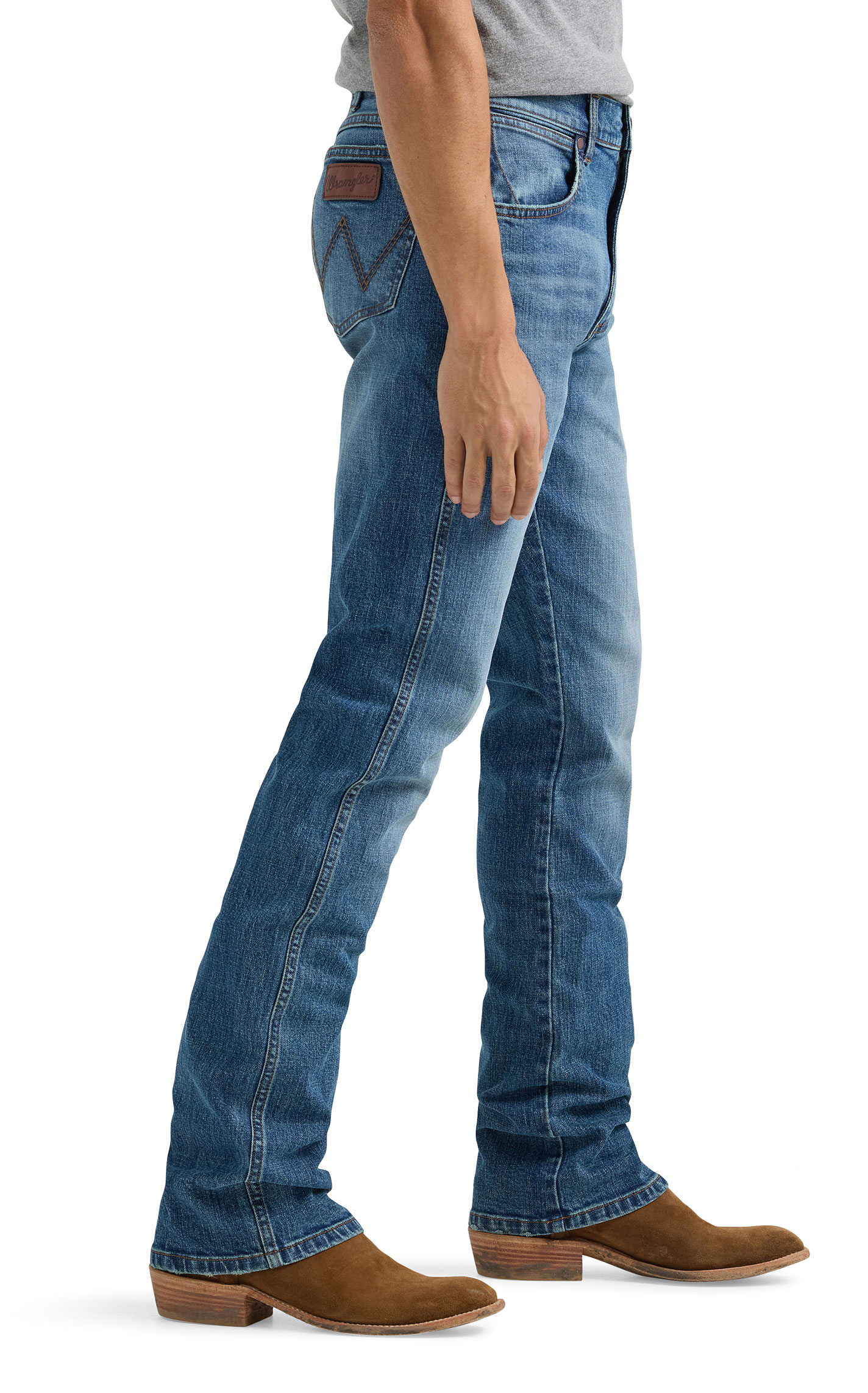 Wrangler Retro Men's 77 Harris Medium Wash Slim Bootcut Jeans - Image 1
