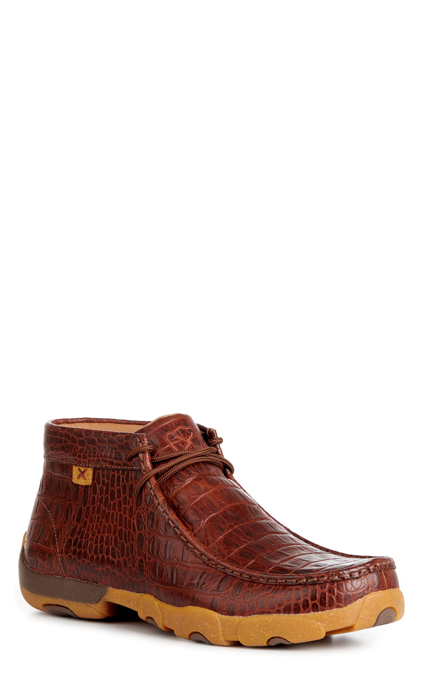 Twisted X Men's Ginger Caiman Print Moc Toe Chukka Casual Shoe - Image 1