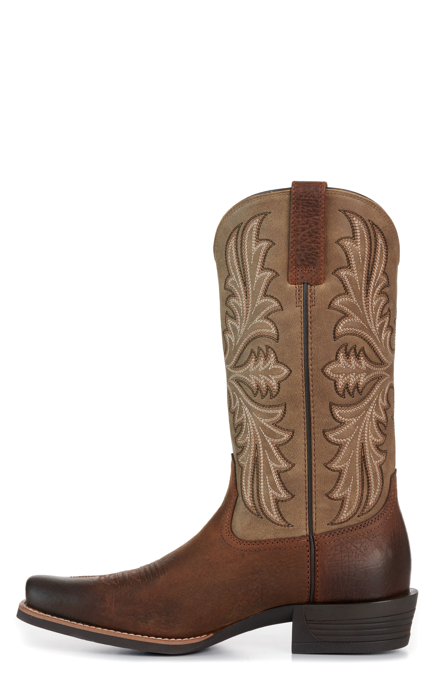 Ariat Men's Earth Brown Bomber Narrow Cutter Toe Cowboy Boots - Image 1