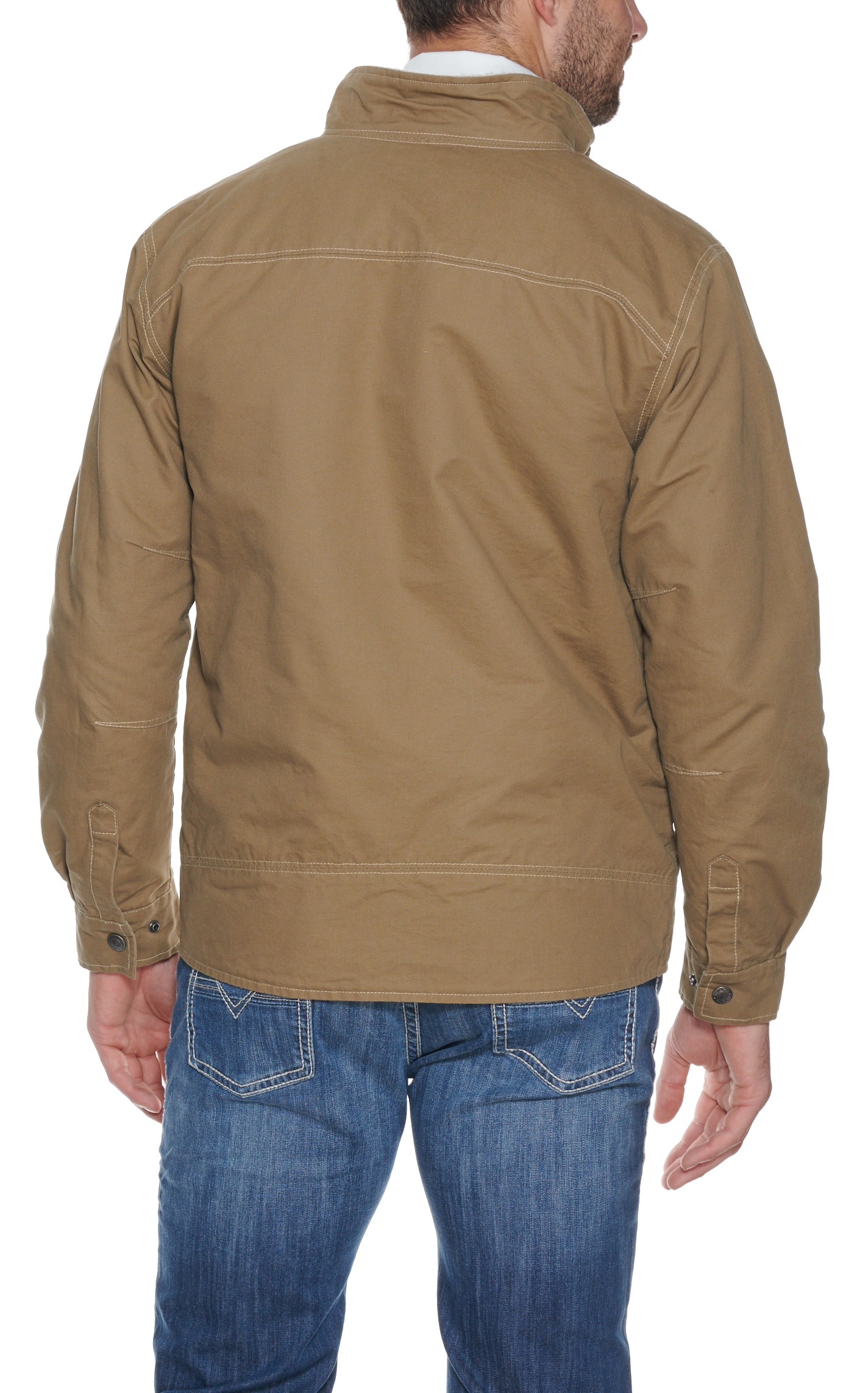Rafter C Men's Khaki Light Canvas Jacket - Image 1