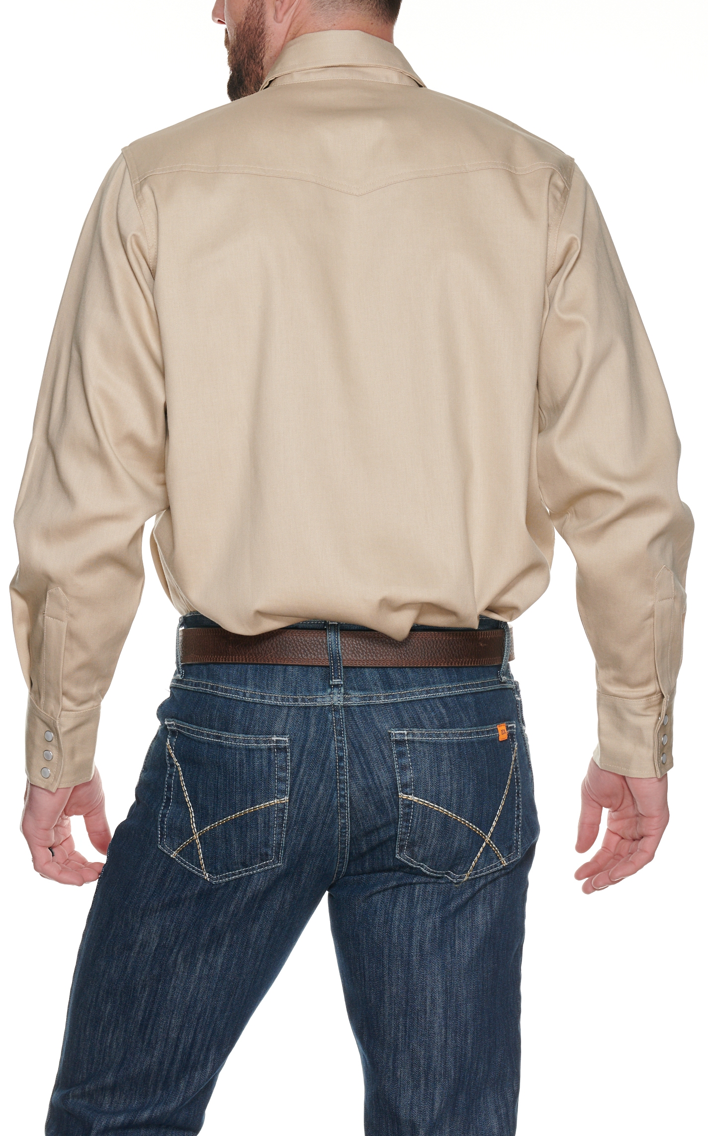 Forge Workwear FR Men's Stone Long Sleeve Work Shirt - Image 1