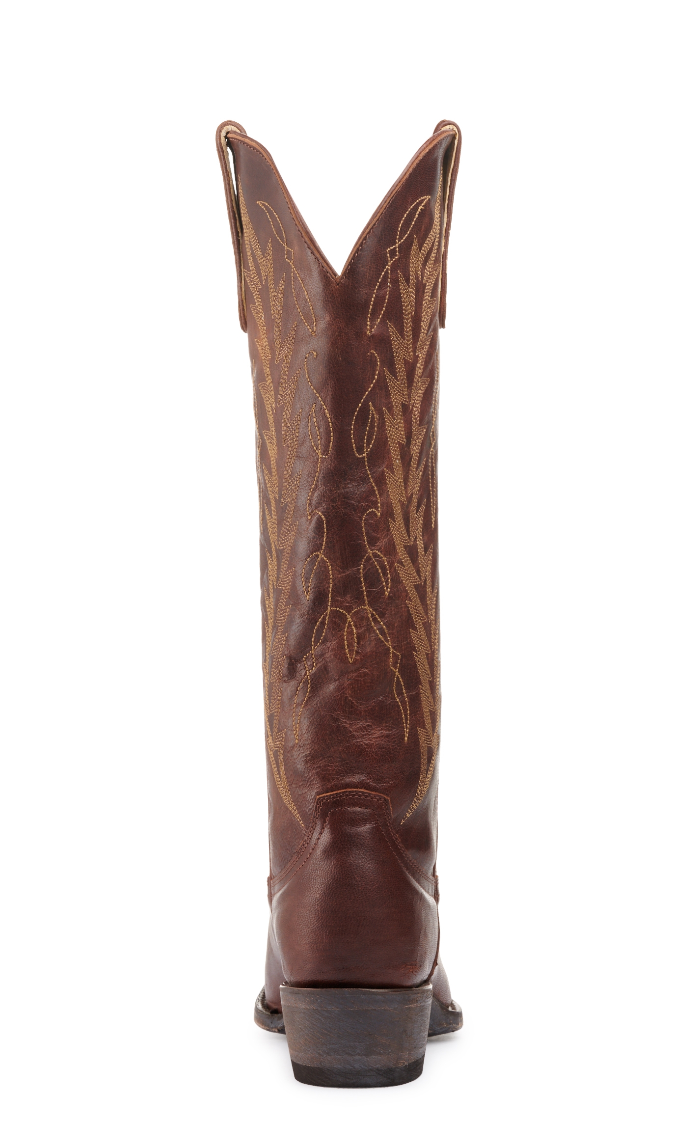 Cavender's Women's Brass Apache Brown Snip Toe Cowboy Boots - Image 1
