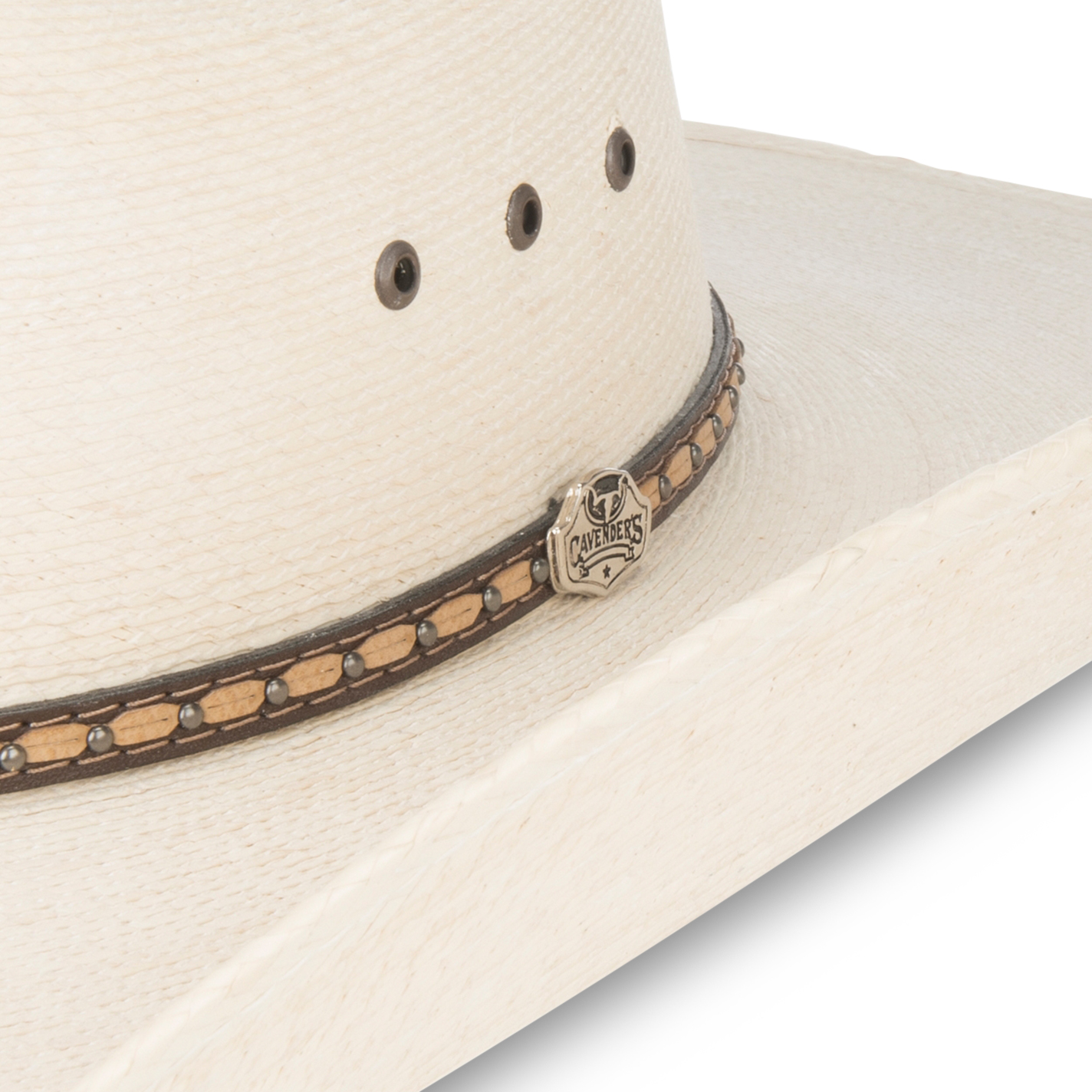 Cavender's Ranch Collection Ivory Palm Ponderosa Cowboy Hat - Image 1