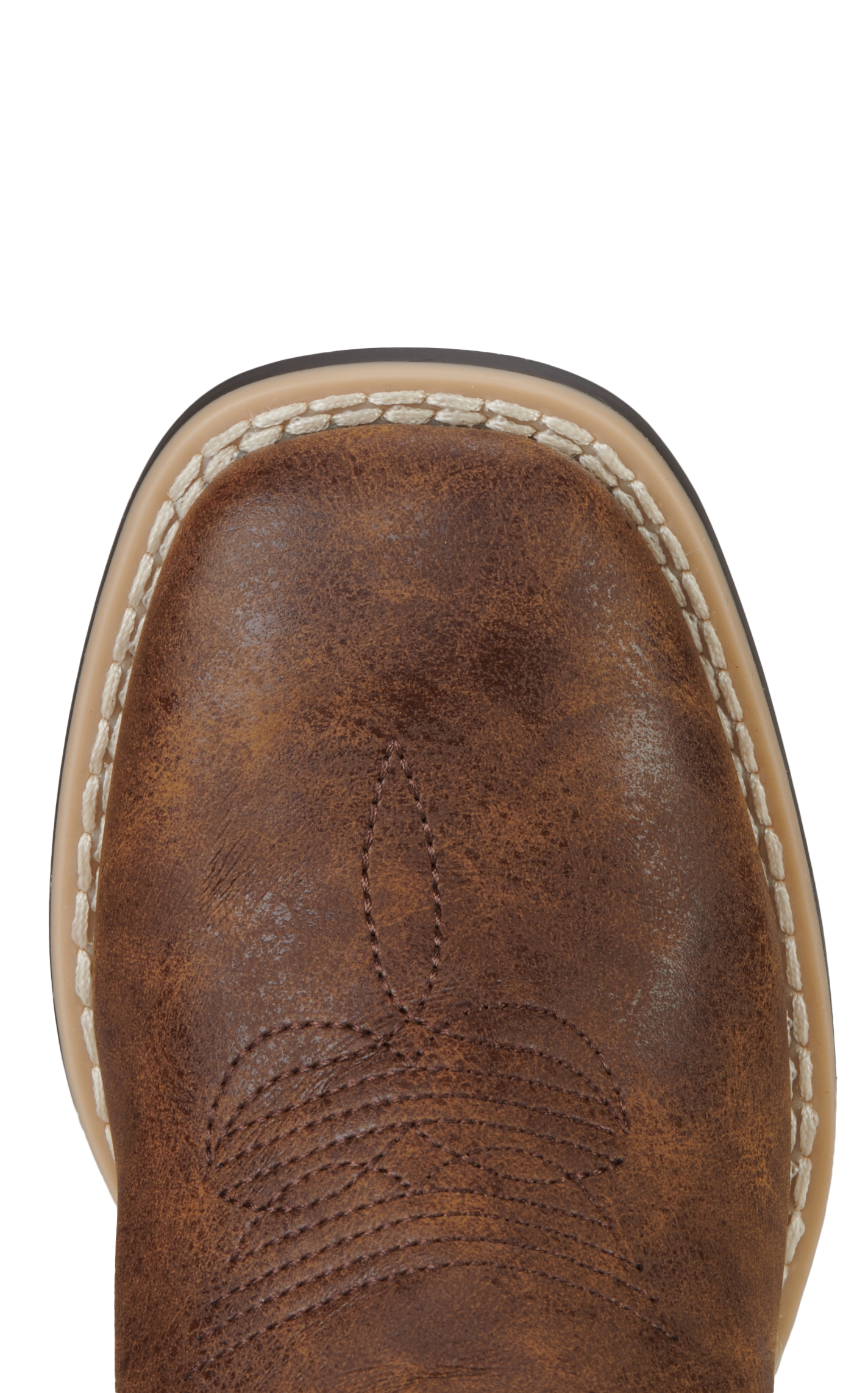 Twister Boys' Blake Brown and Burgundy Square Toe Cowboy Boots - Image 1